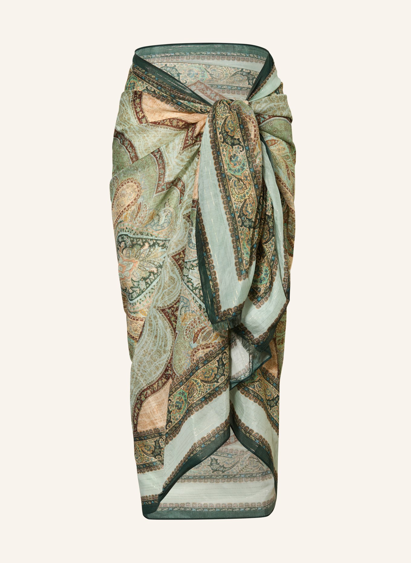 ZIMMERMANN Pareo: HELLGRÜN / BEIGE / DUNKELGRÜN