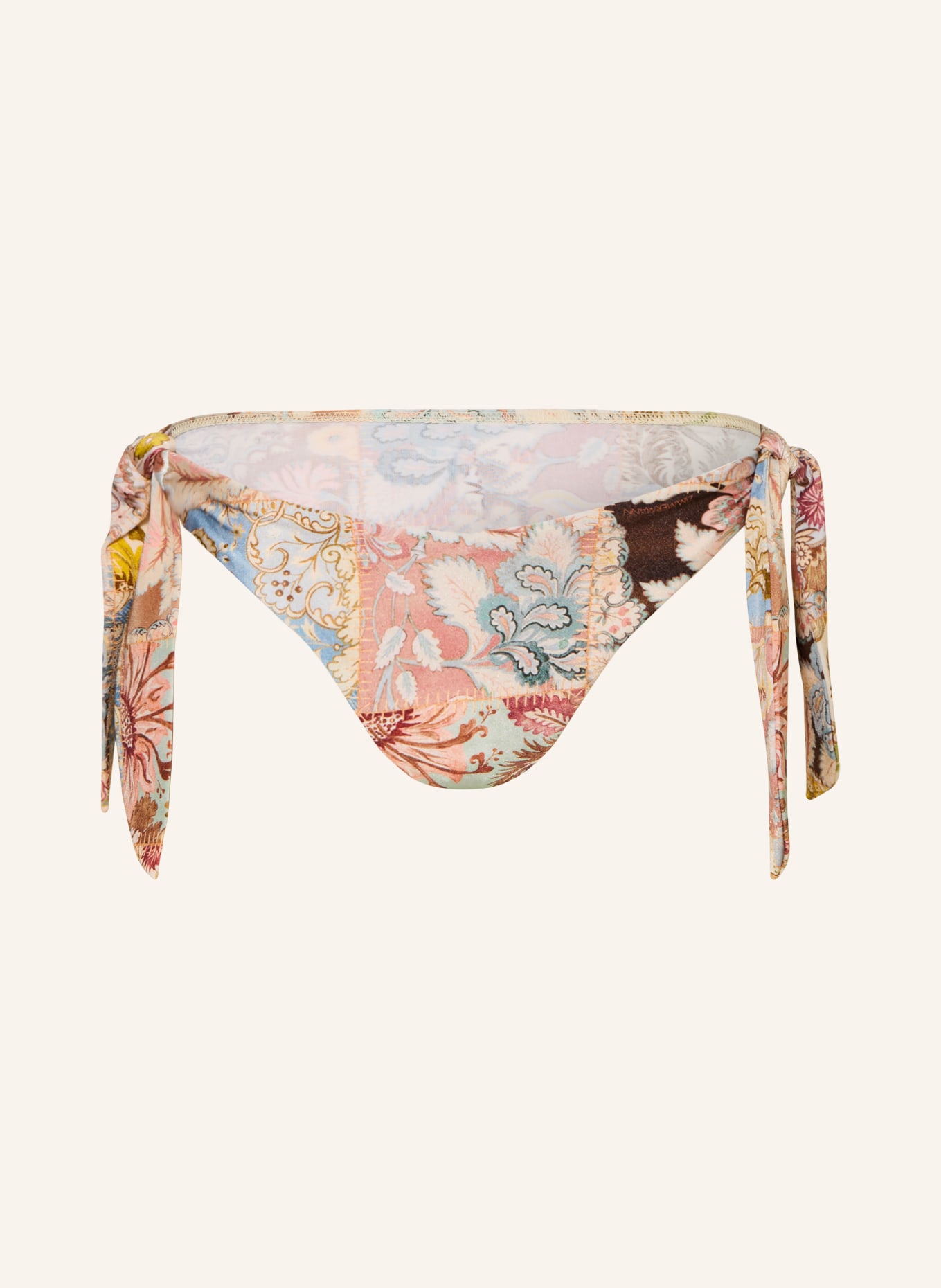 ZIMMERMANN Triangel-Bikini-Hose DAYLIGHT: ALTROSA / BEIGE / MINT