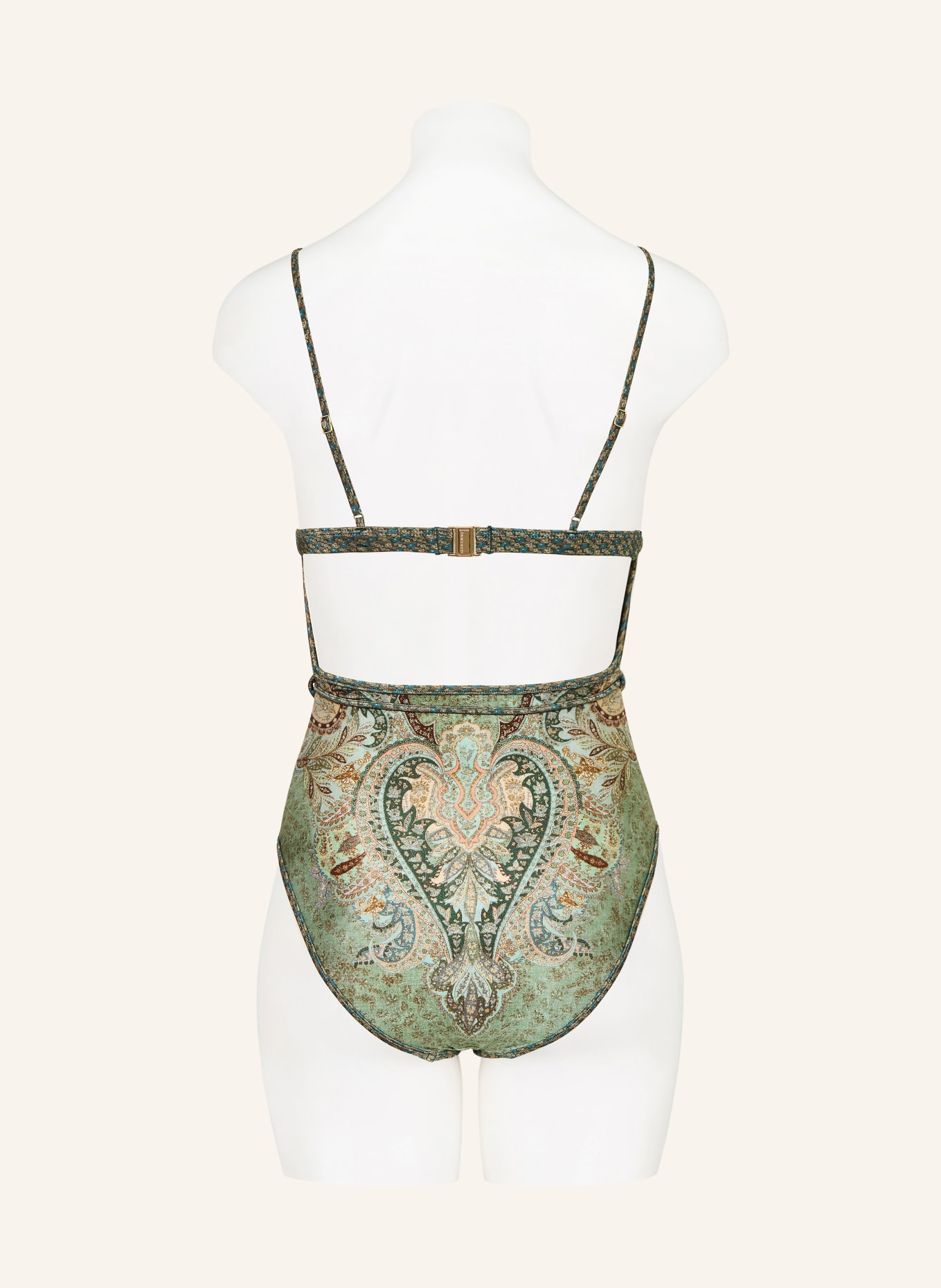 ZIMMERMANN Plavky WANDERLUST s ozdobnými perličkami: SVĚTLE ZELENÁ / MÁTOVÁ / TMAVĚ ZELENÁ