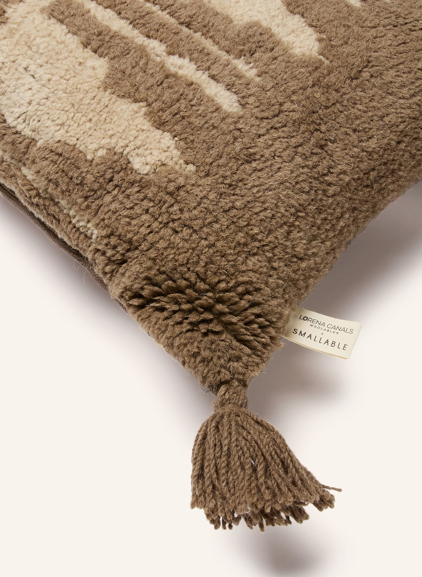 LORENA CANALS Dekokissen ZAGROS: BEIGE / KHAKI