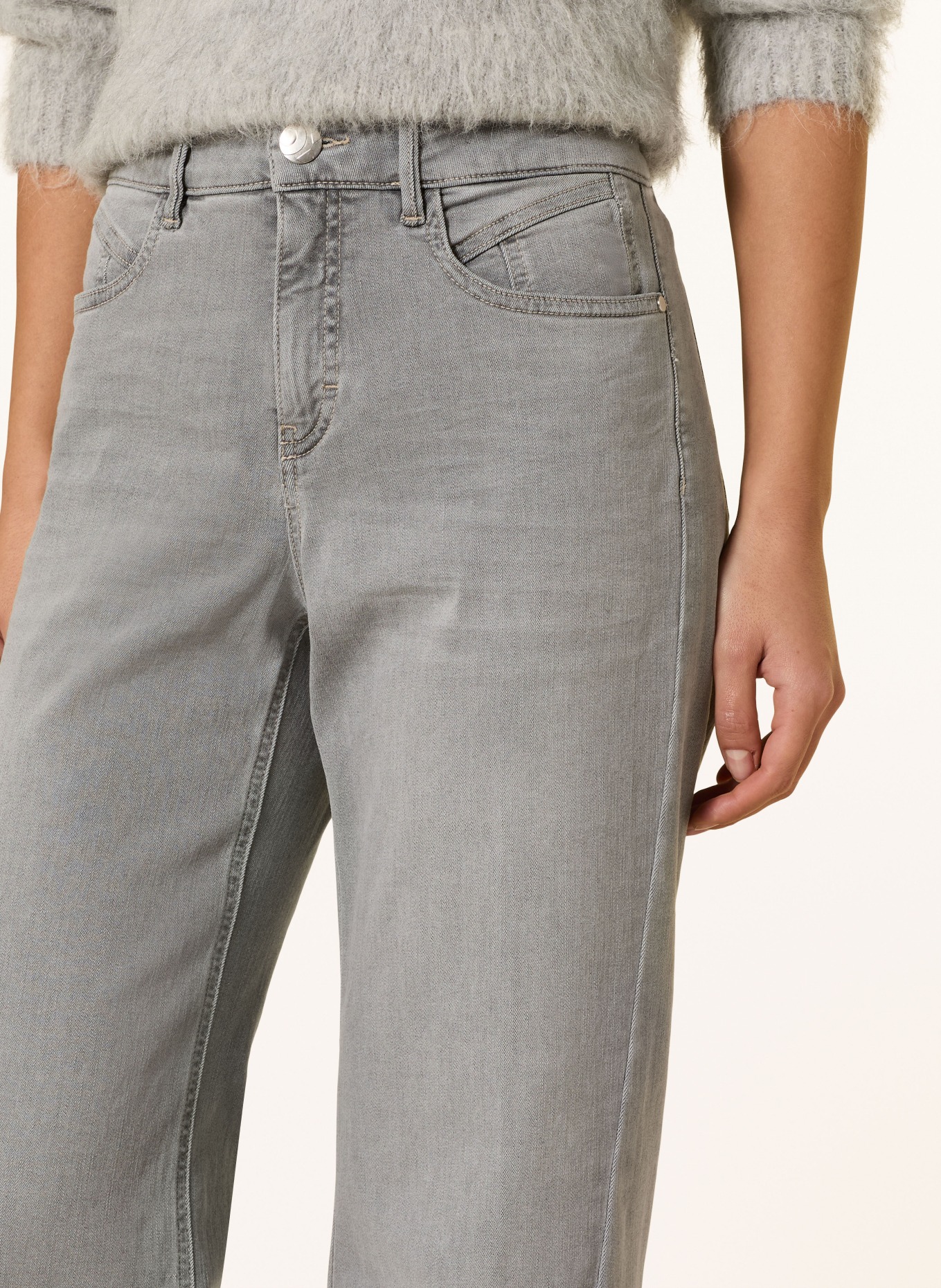 OPUS PANTS Wide Leg Jeans MELLY COOLEST: 70265 light carbon grey