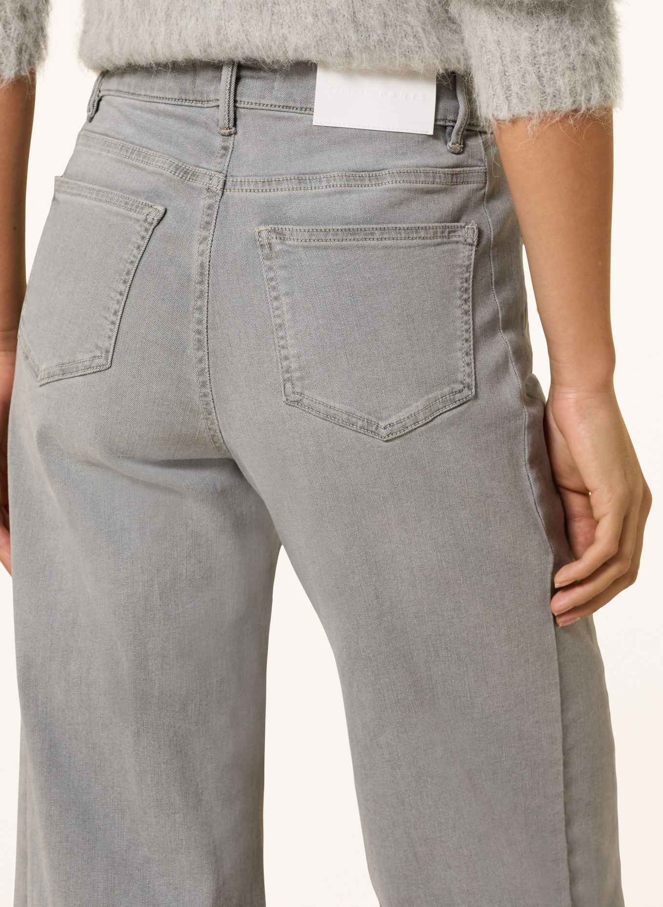OPUS PANTS Wide Leg Jeans MELLY COOLEST: 70265 light carbon grey