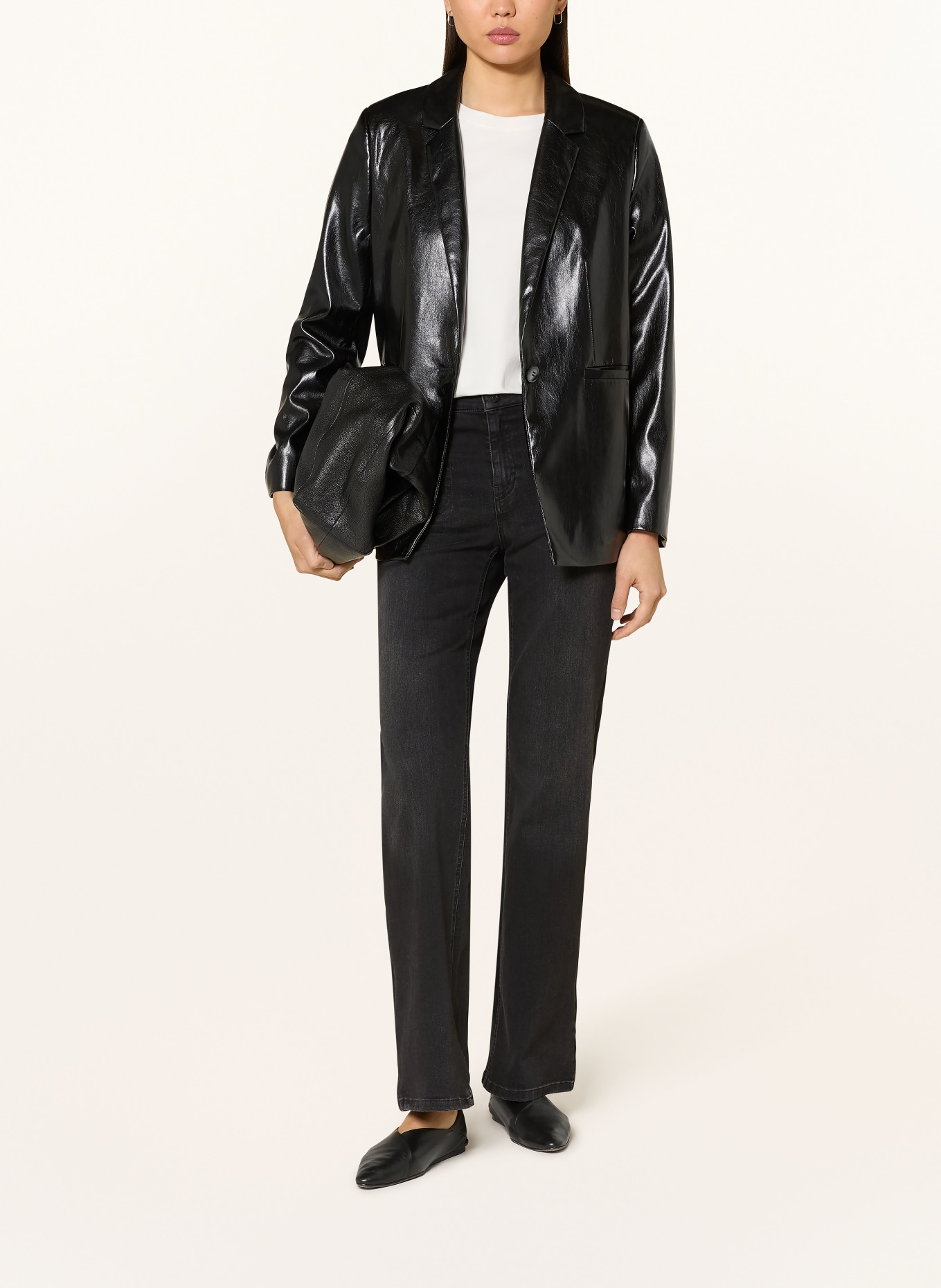 OPUS PANTS Flared Jeans MELLY FRESH: 70244 washed black