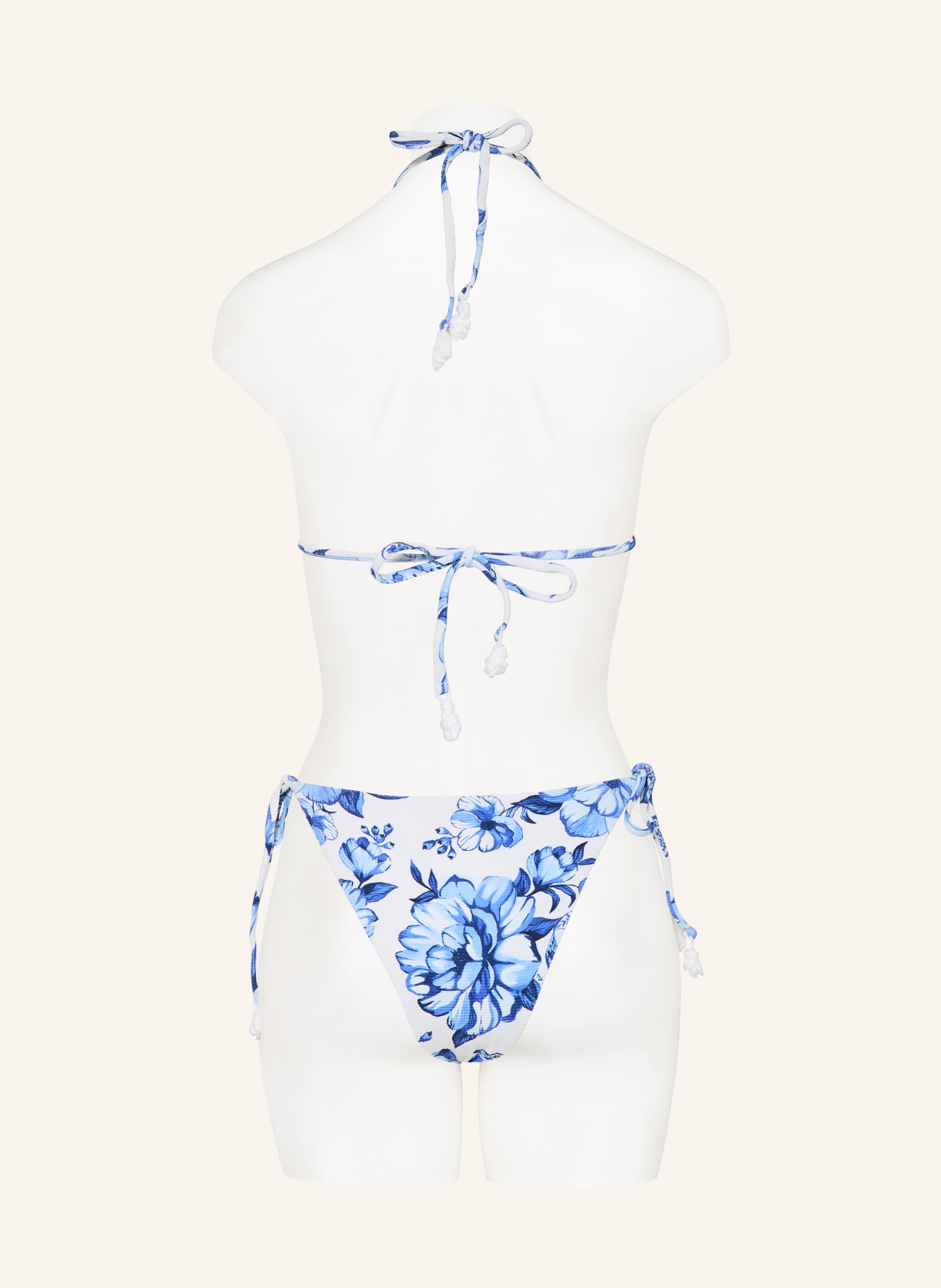 FARM RIO Trójkątny stanik bikini PORCELAIN CHITA: NIEBIESKI / GRANATOWY / BIAŁY