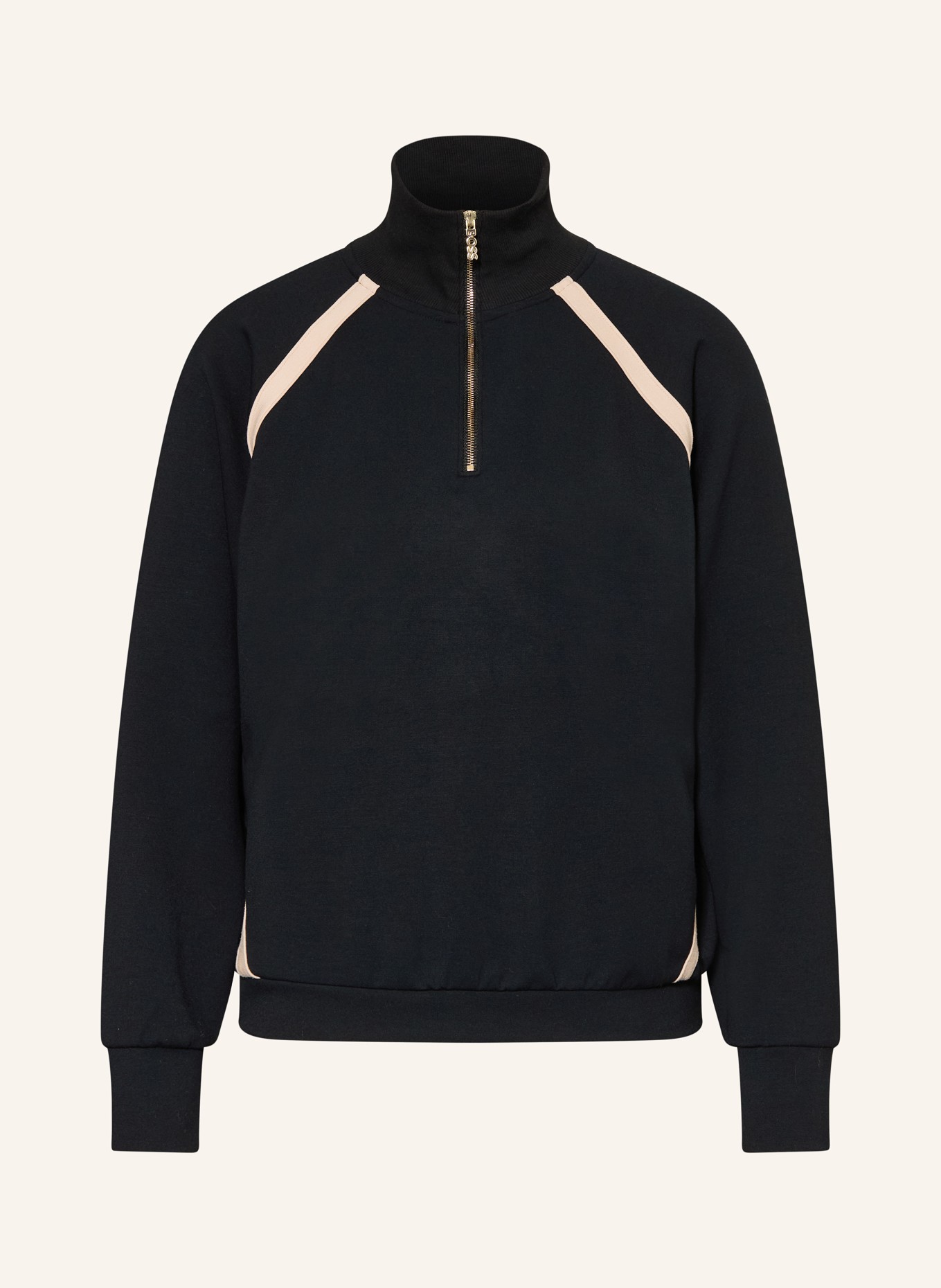 BOSS Lounge-Sweatshirt MIRAGE: SCHWARZ / ROSÉ