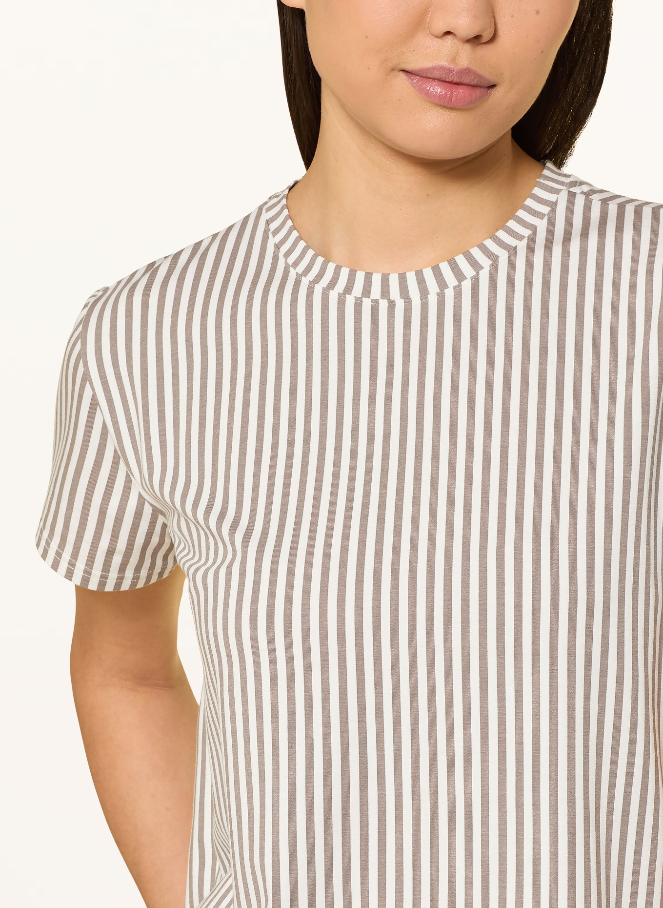 SHORT STORIES Schlafshirt: HELLBRAUN / CREME