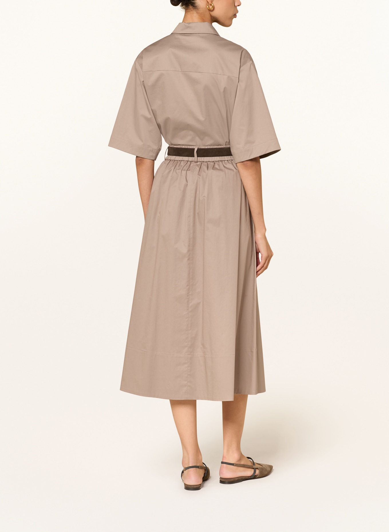 PESERICO skirt: LIGHT BROWN