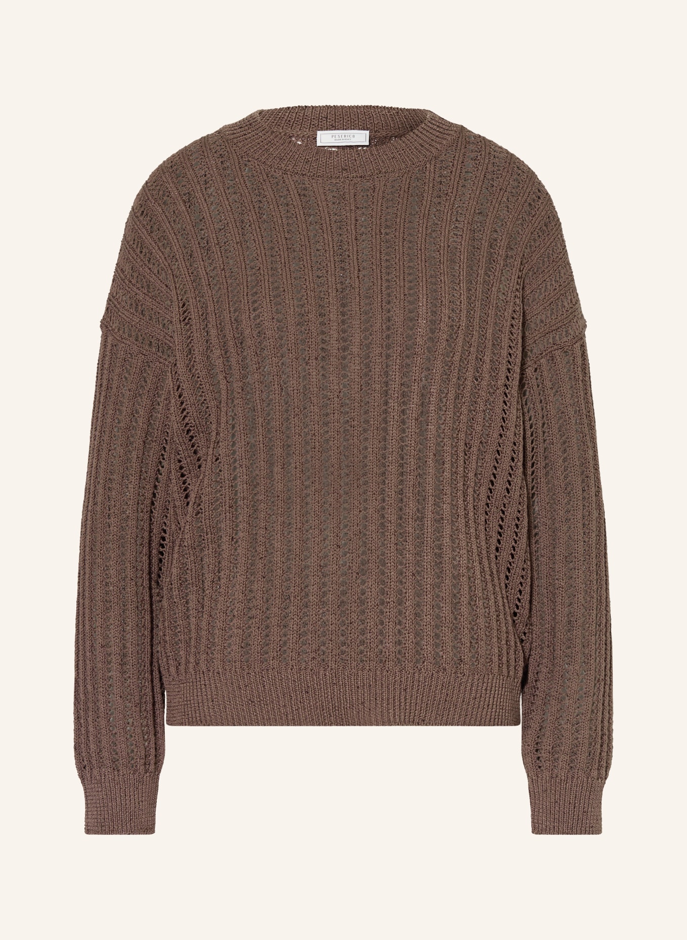 PESERICO Pullover: DUNKELBRAUN