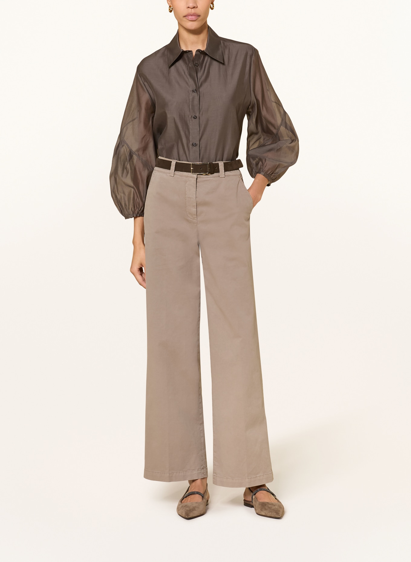PESERICO Marlenehose: TAUPE