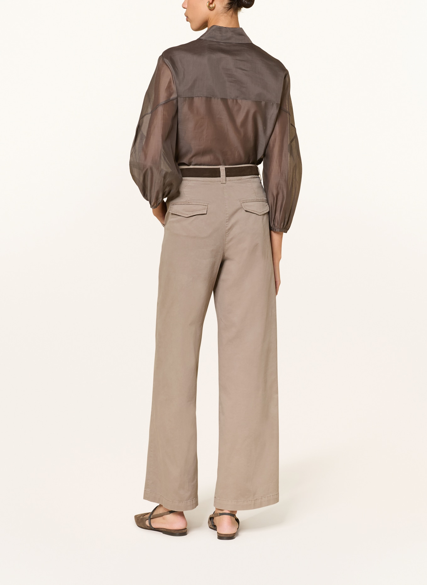 PESERICO Marlenehose: TAUPE