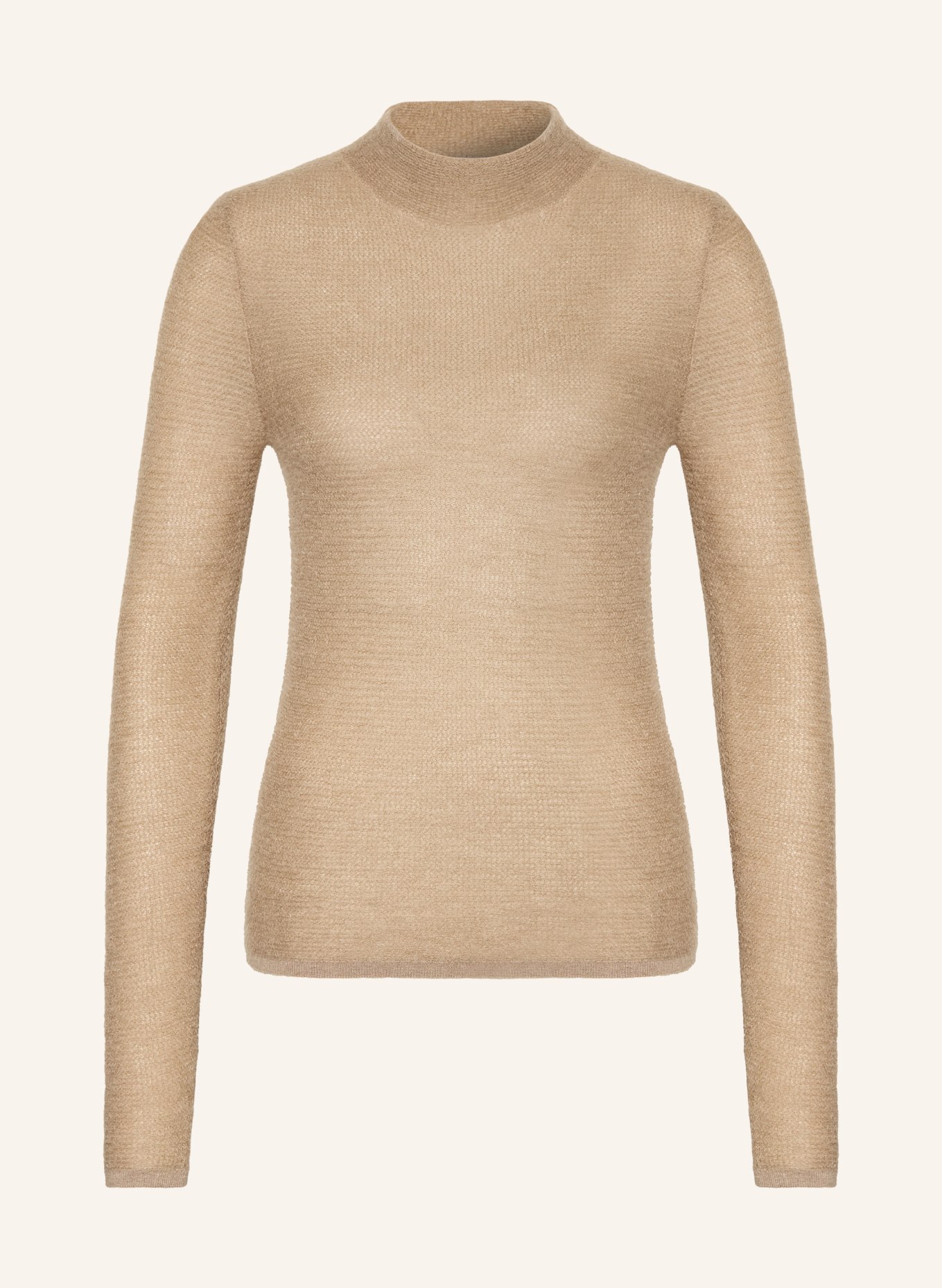TIGER OF SWEDEN ELLIE sweater with mohair: LIGHT BROWN