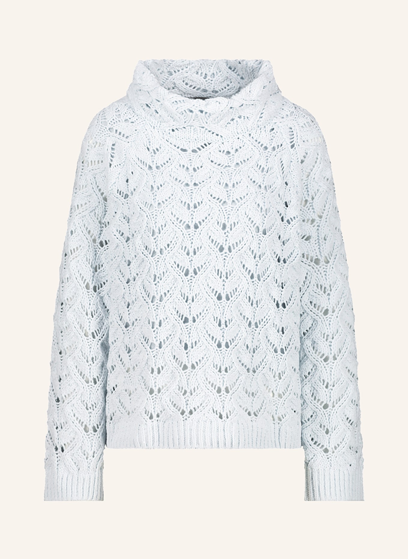 monari Pullover mit Glitzergarn und Pailletten: HELLBLAU