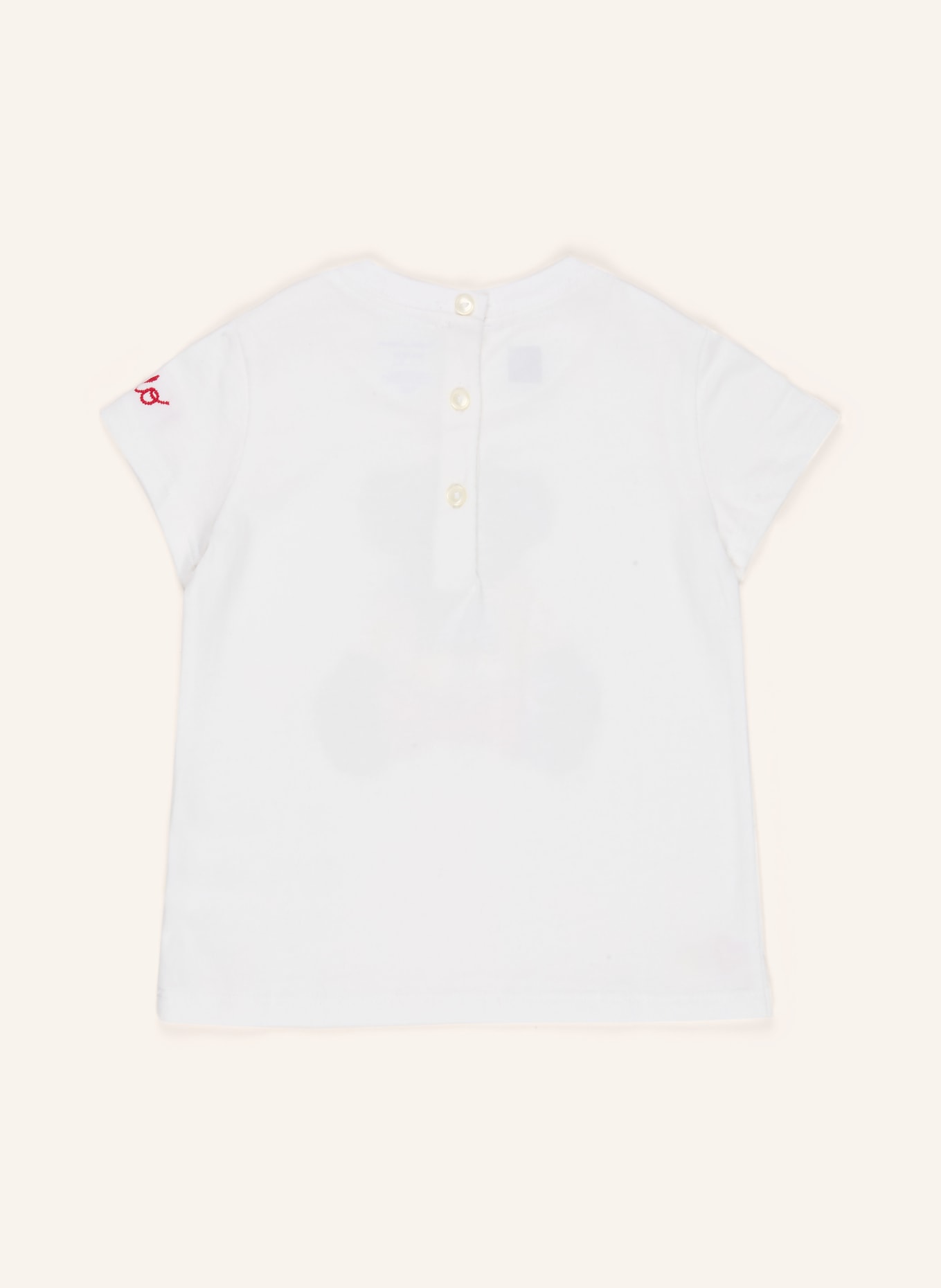 POLO RALPH LAUREN koszulka: BIAŁY / JASNOBRĄZOWY / BLADORÓŻOWY