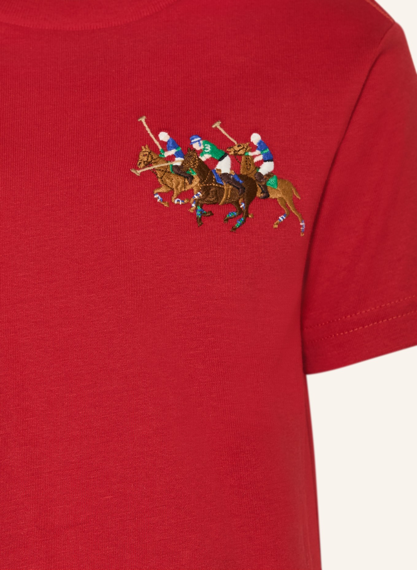 POLO RALPH LAUREN tričko: ČERVENÁ