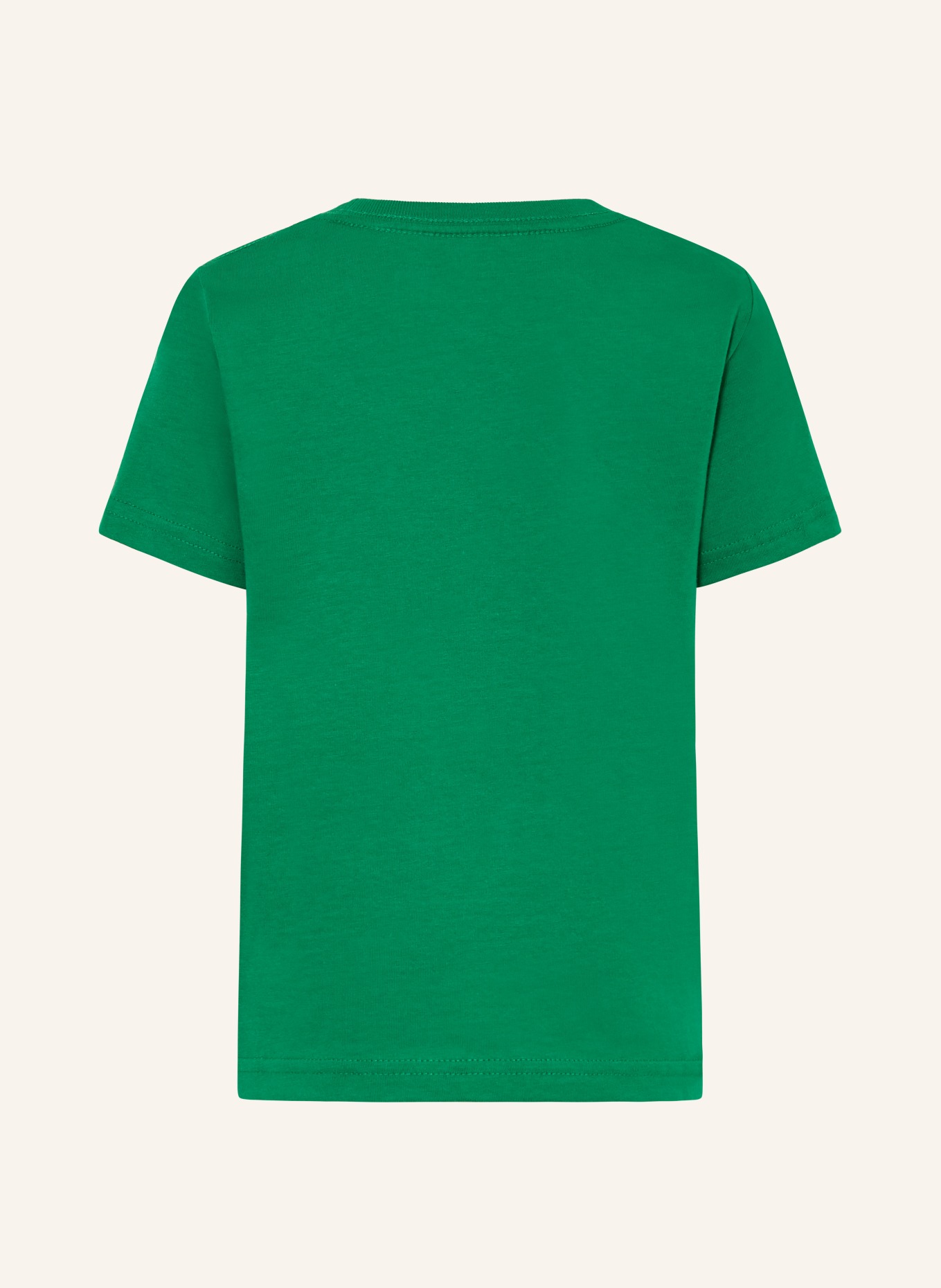 POLO RALPH LAUREN tričko: SVĚTLE HNĚDÁ / SVĚTLE HNĚDÁ / MODRÁ