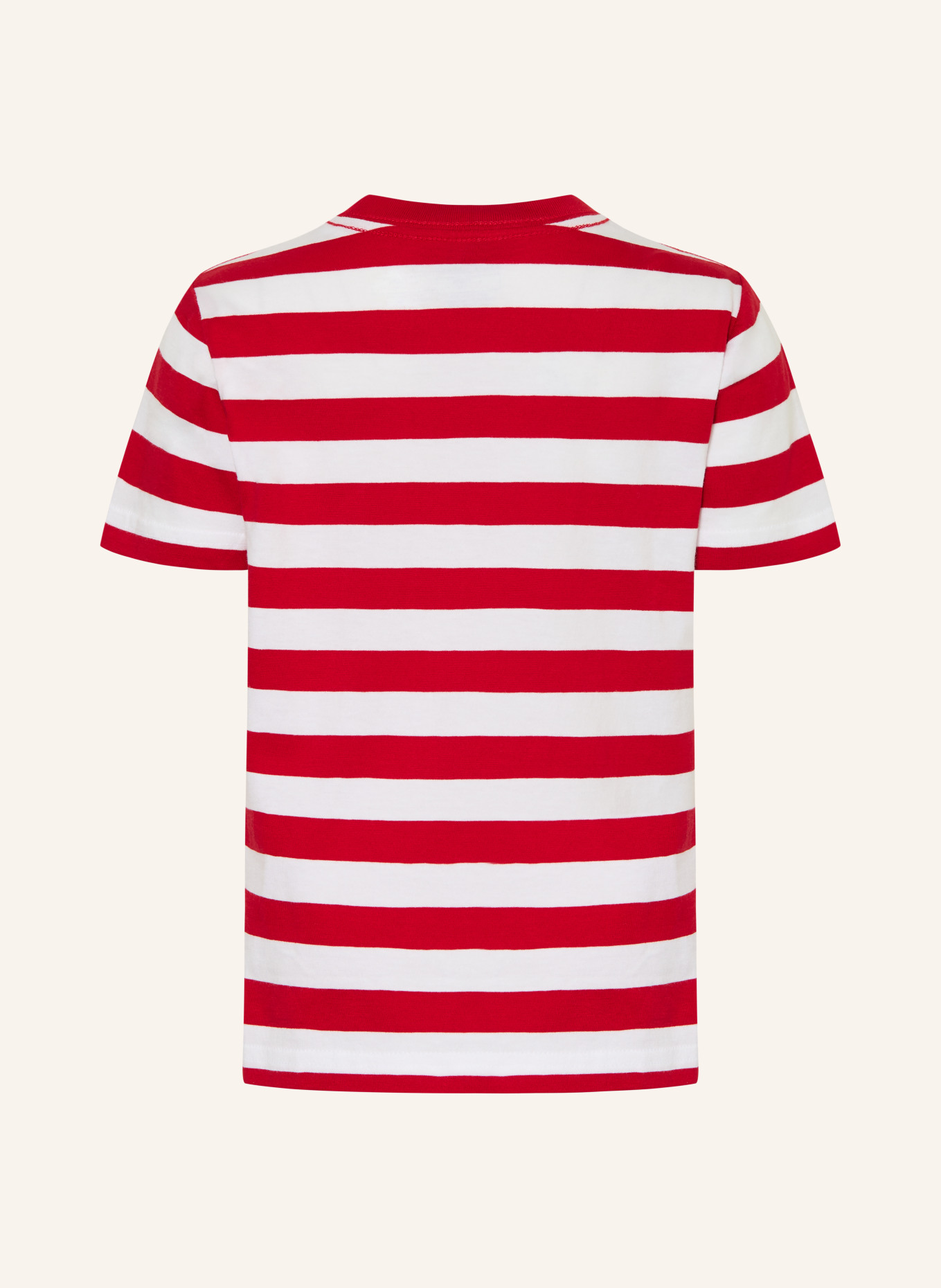 POLO RALPH LAUREN T-Shirt: DUNKELROT / WEISS