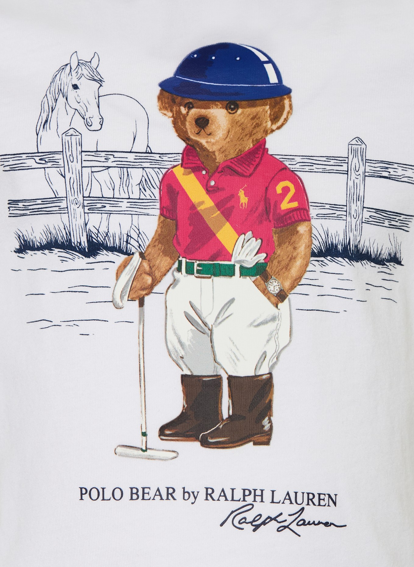 POLO RALPH LAUREN tričko: BÍLÁ