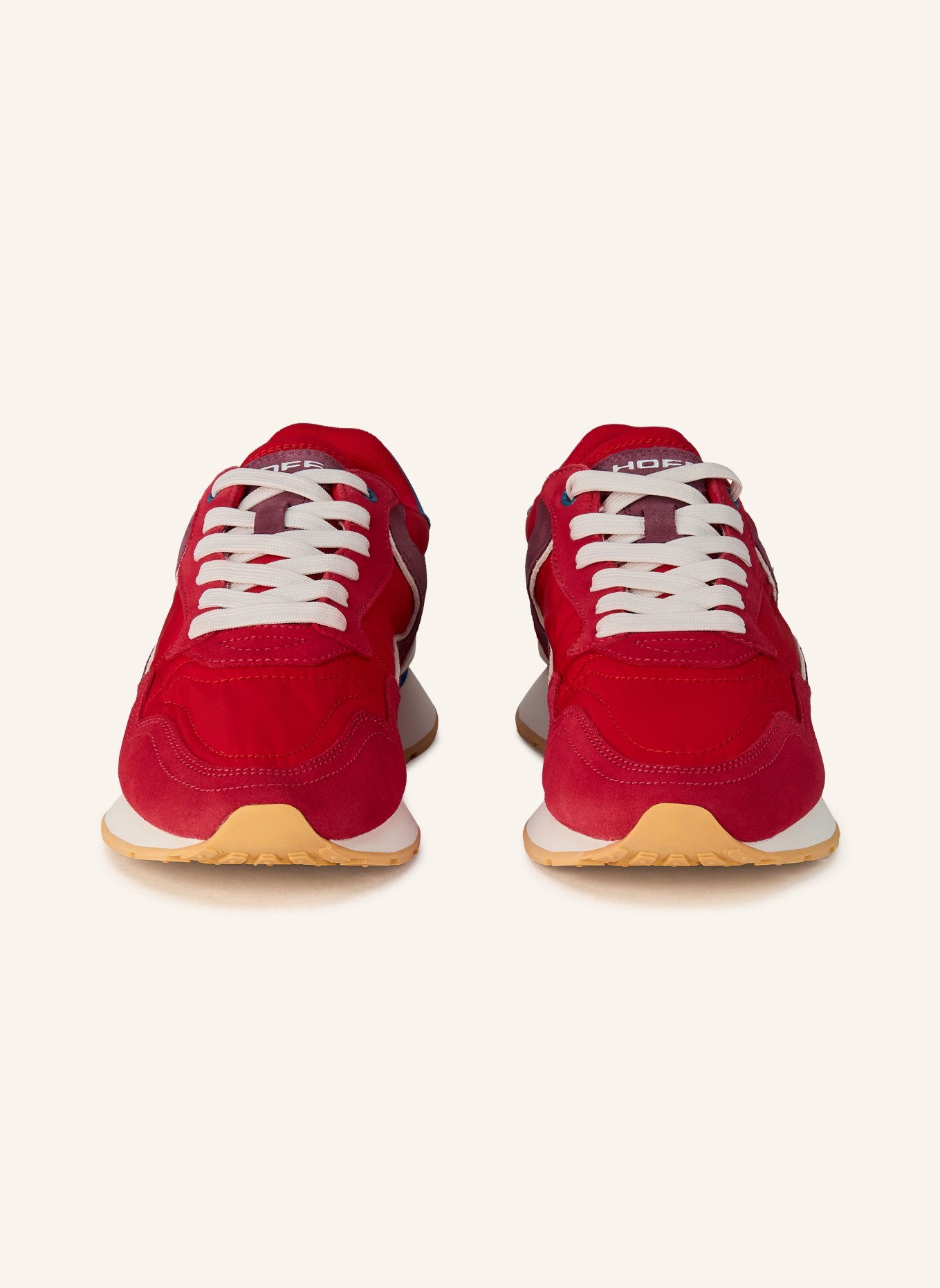 HOFF Tenisky CITY: ČERVENÁ / TMAVĚ ČERVENÁ / MODRÁ