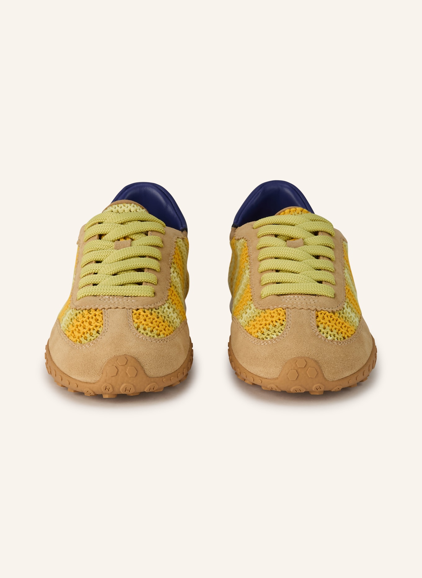 HOFF Sneakersy BRIDGE WOVEN: CIEMNOŻÓŁTY / JASNOZIELONY / NIEBIESKI