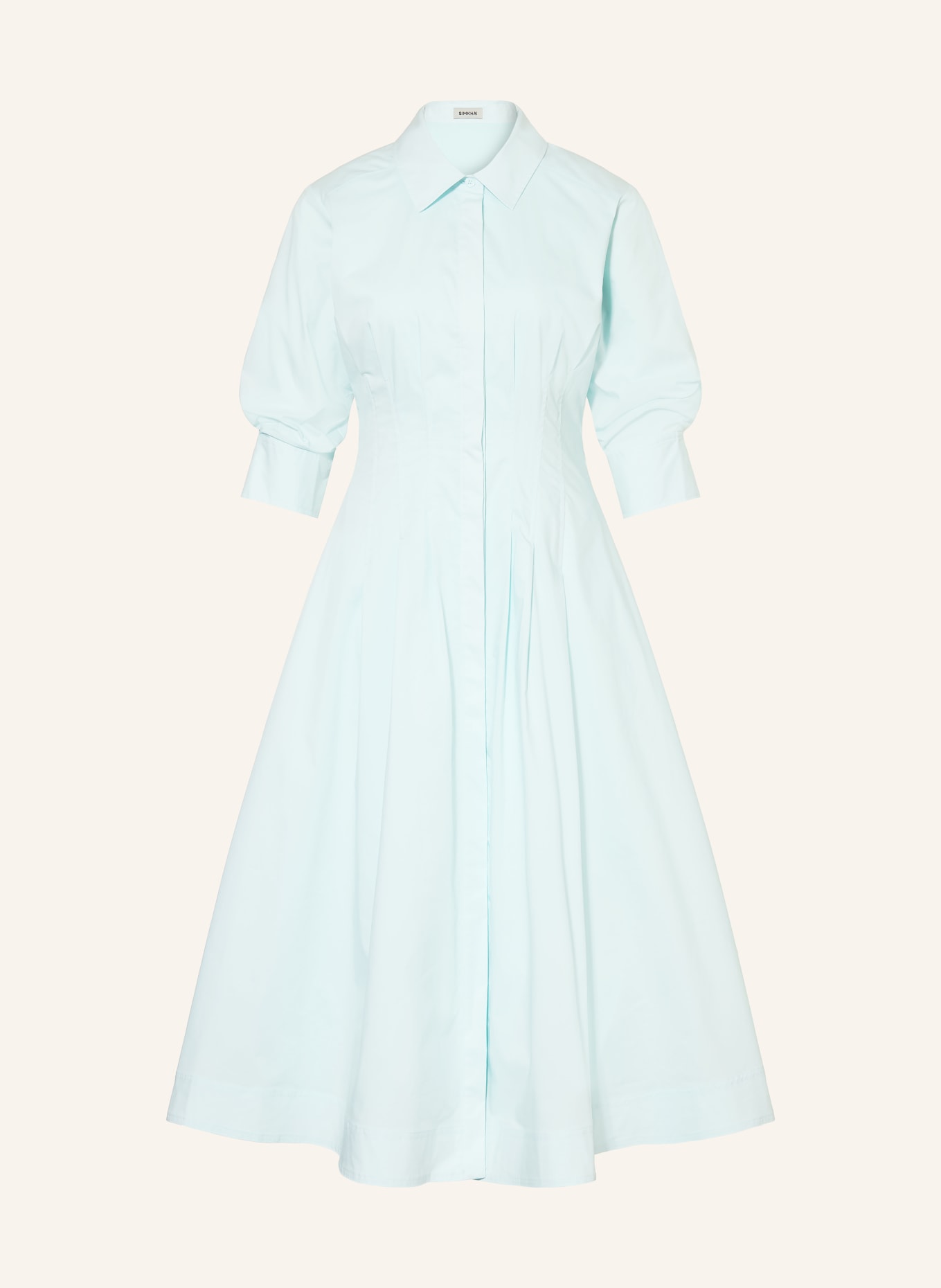 SIMKHAI Hemdblusenkleid JAZZ mit 3/4-Arm: HELLBLAU