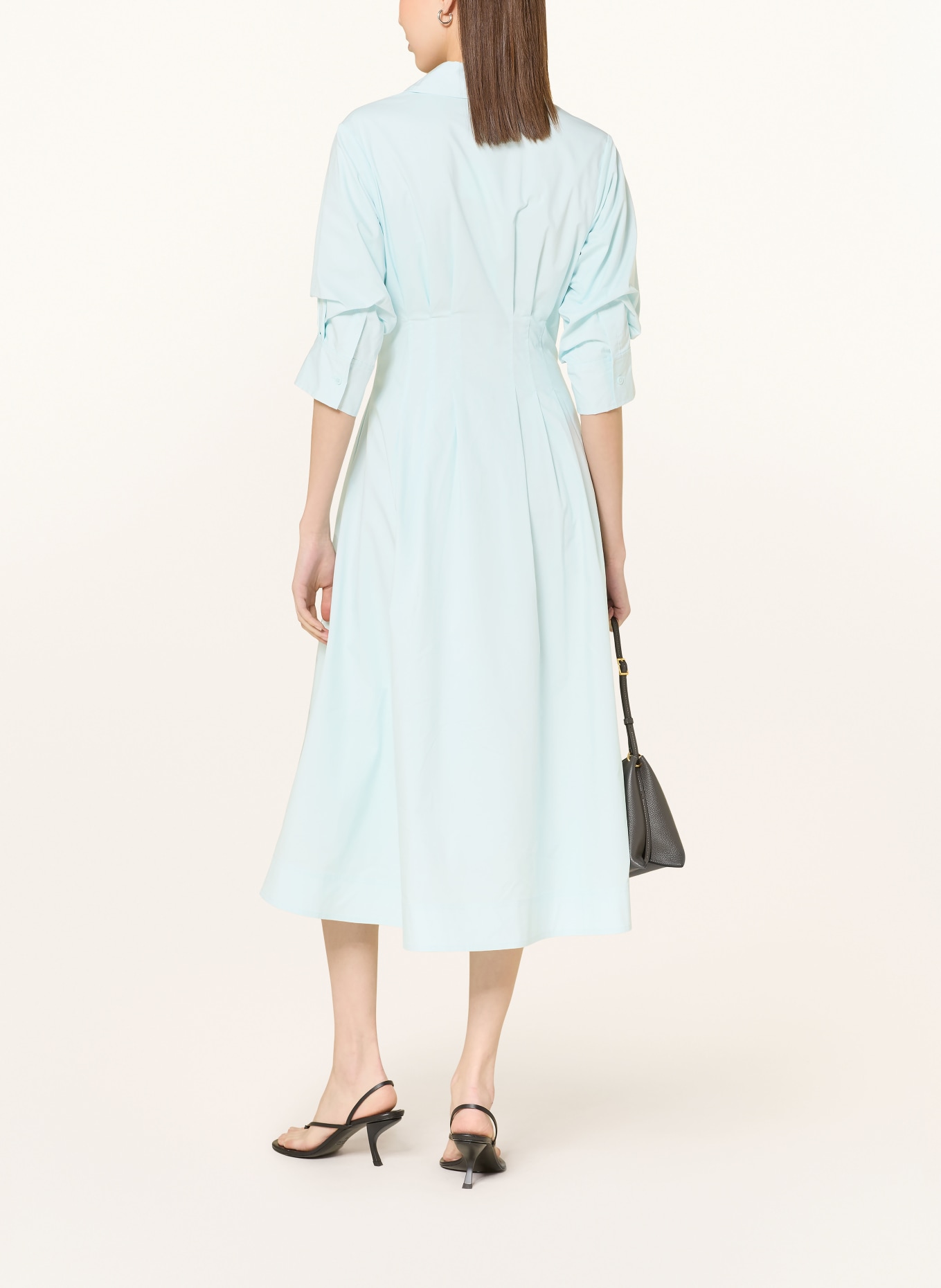 SIMKHAI Hemdblusenkleid JAZZ mit 3/4-Arm: HELLBLAU