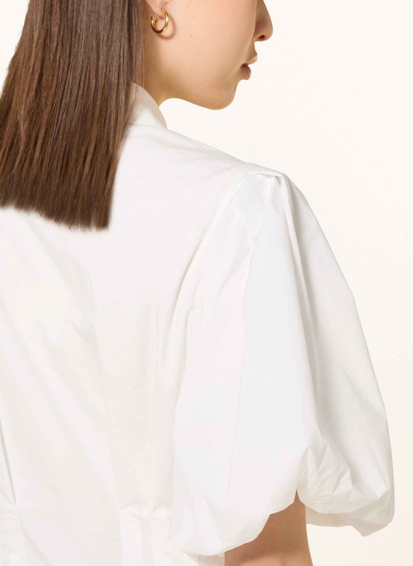 SIMKHAI CLEO shirt dress: WHITE