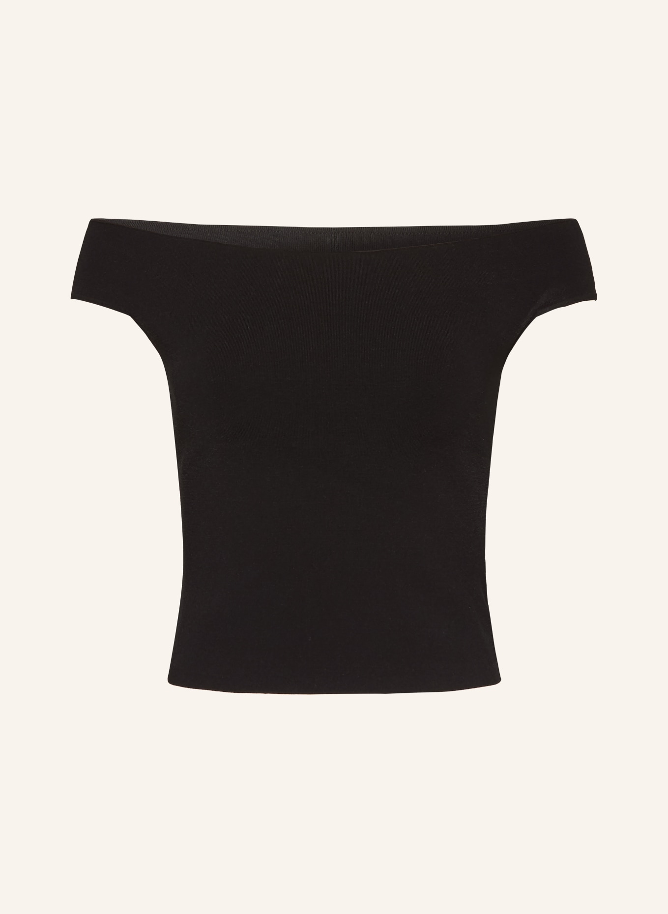 SIMKHAI Cropped-Strickshirt DALTON: SCHWARZ