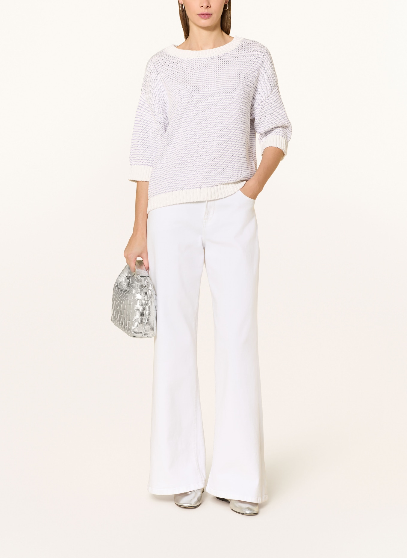 darling harbour pletená blůza: white / lilac