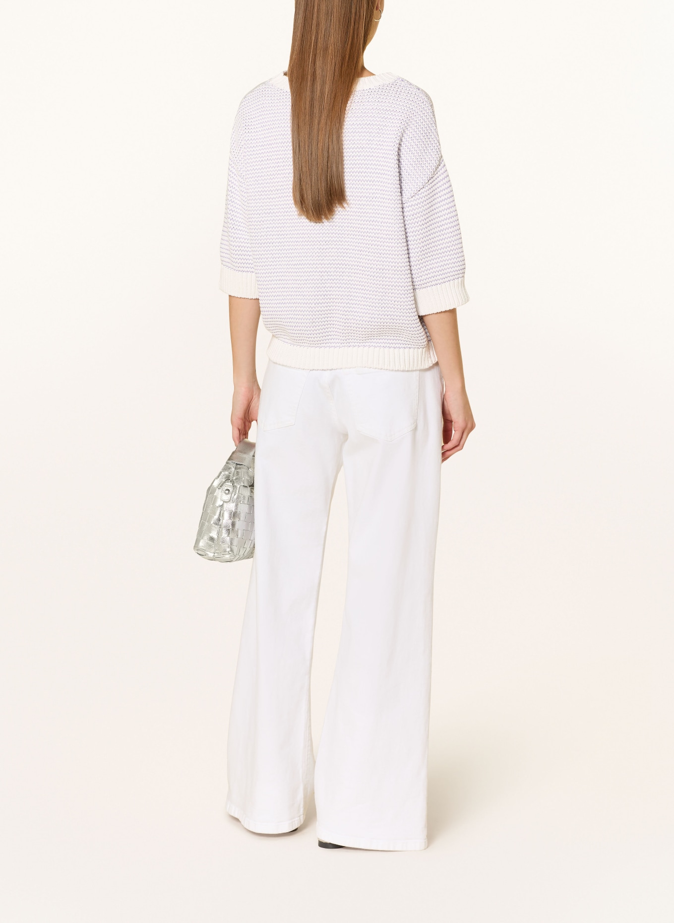 darling harbour pletená blůza: white / lilac