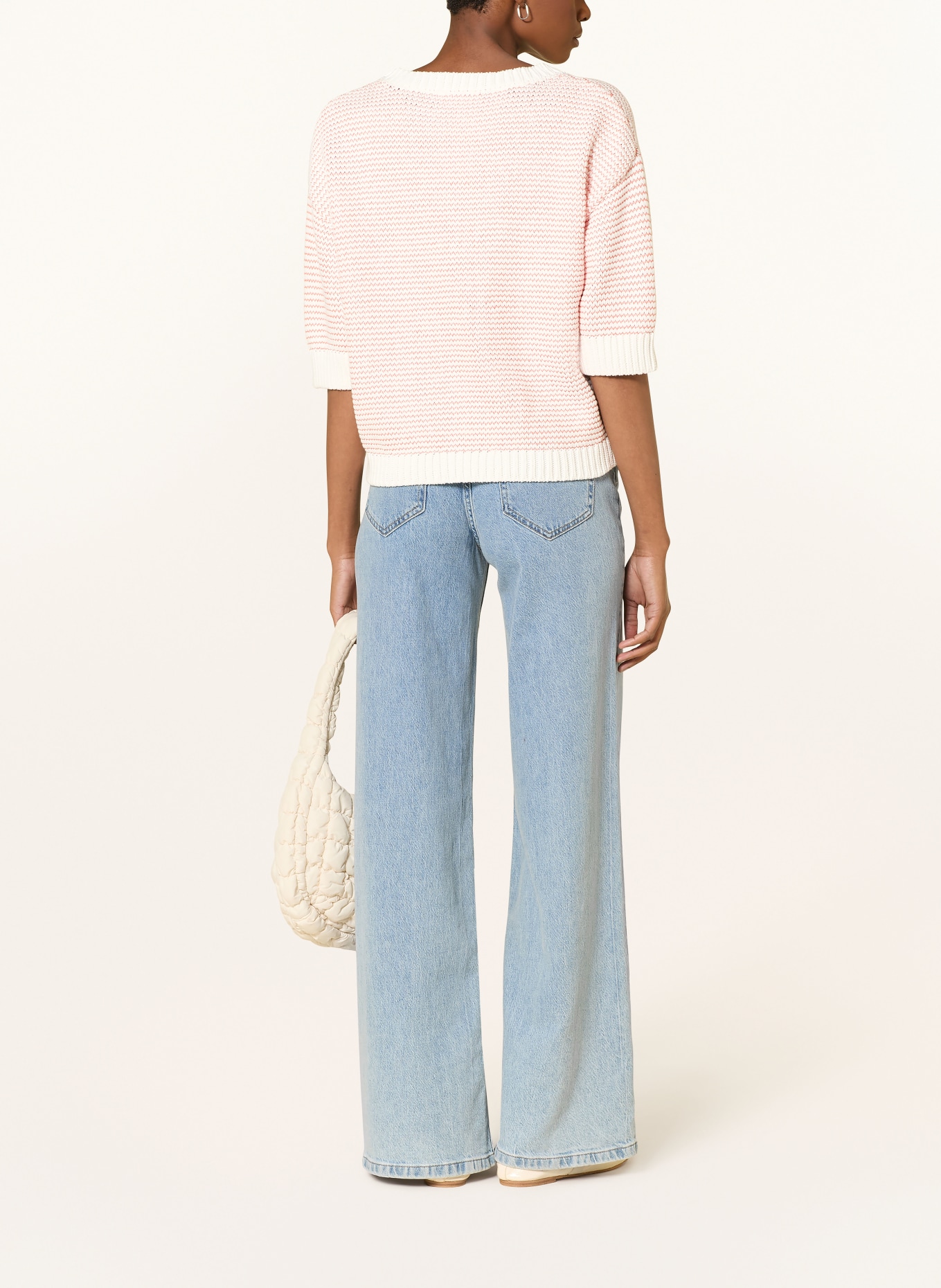 darling harbour pletená blůza: white / apricot