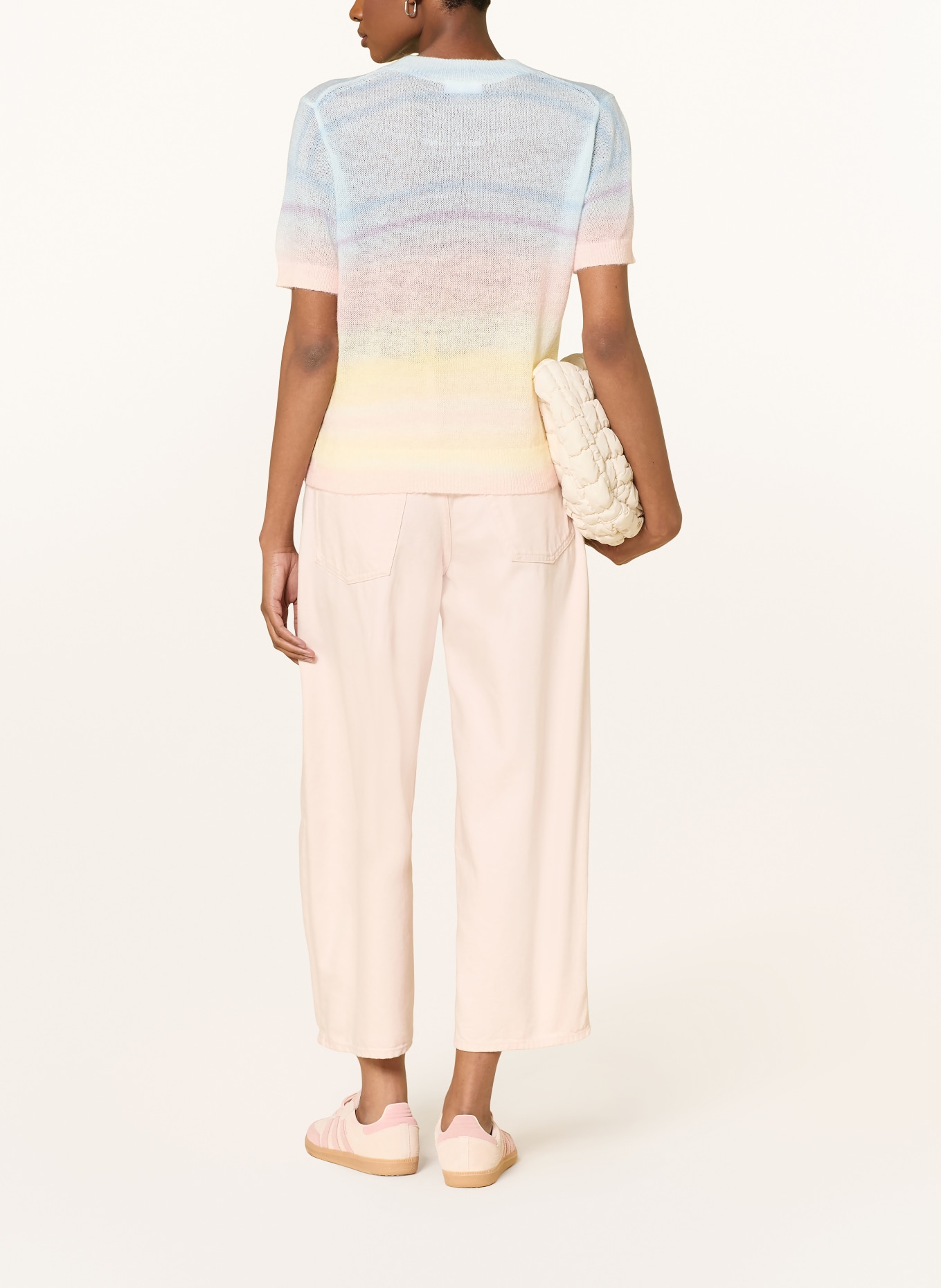 darling harbour pletené tričko: blurry pastel stripes