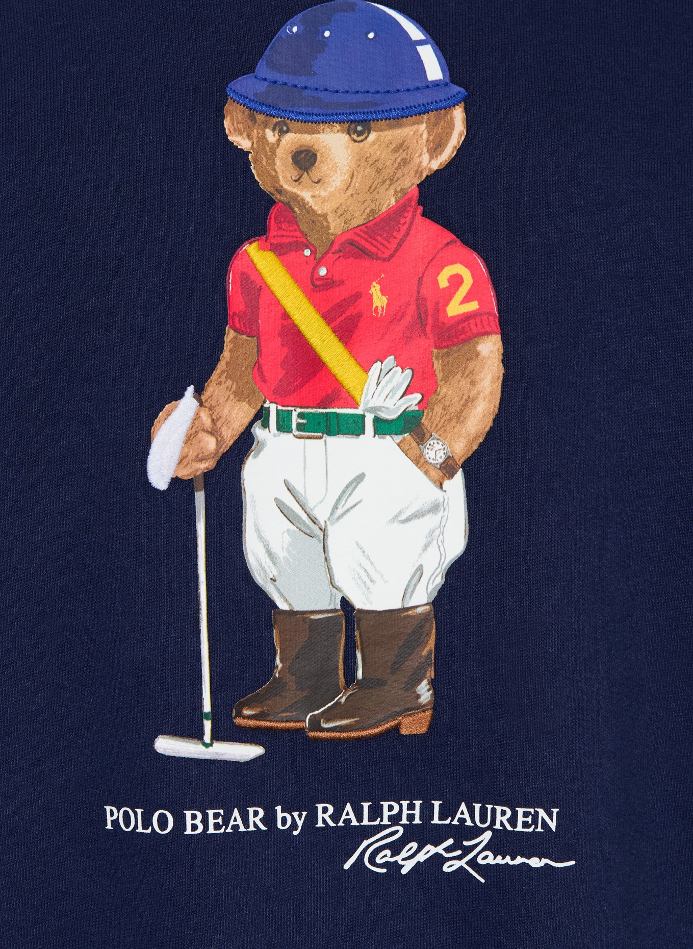 POLO RALPH LAUREN Sweatshirt: DUNKELBLAU / ROT / WEISS