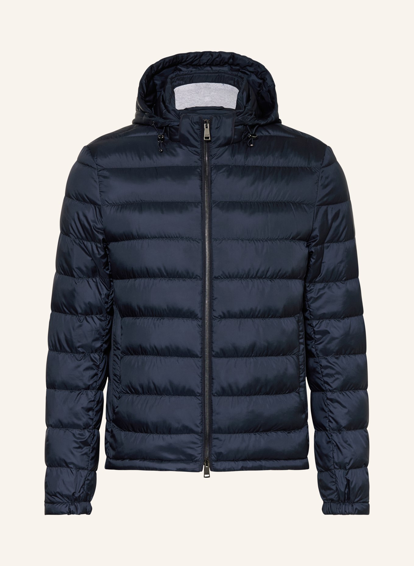 PAUL & SHARK Lehká péřová bunda s odnímatelnou kapucí: TMAVĚ MODRÁ