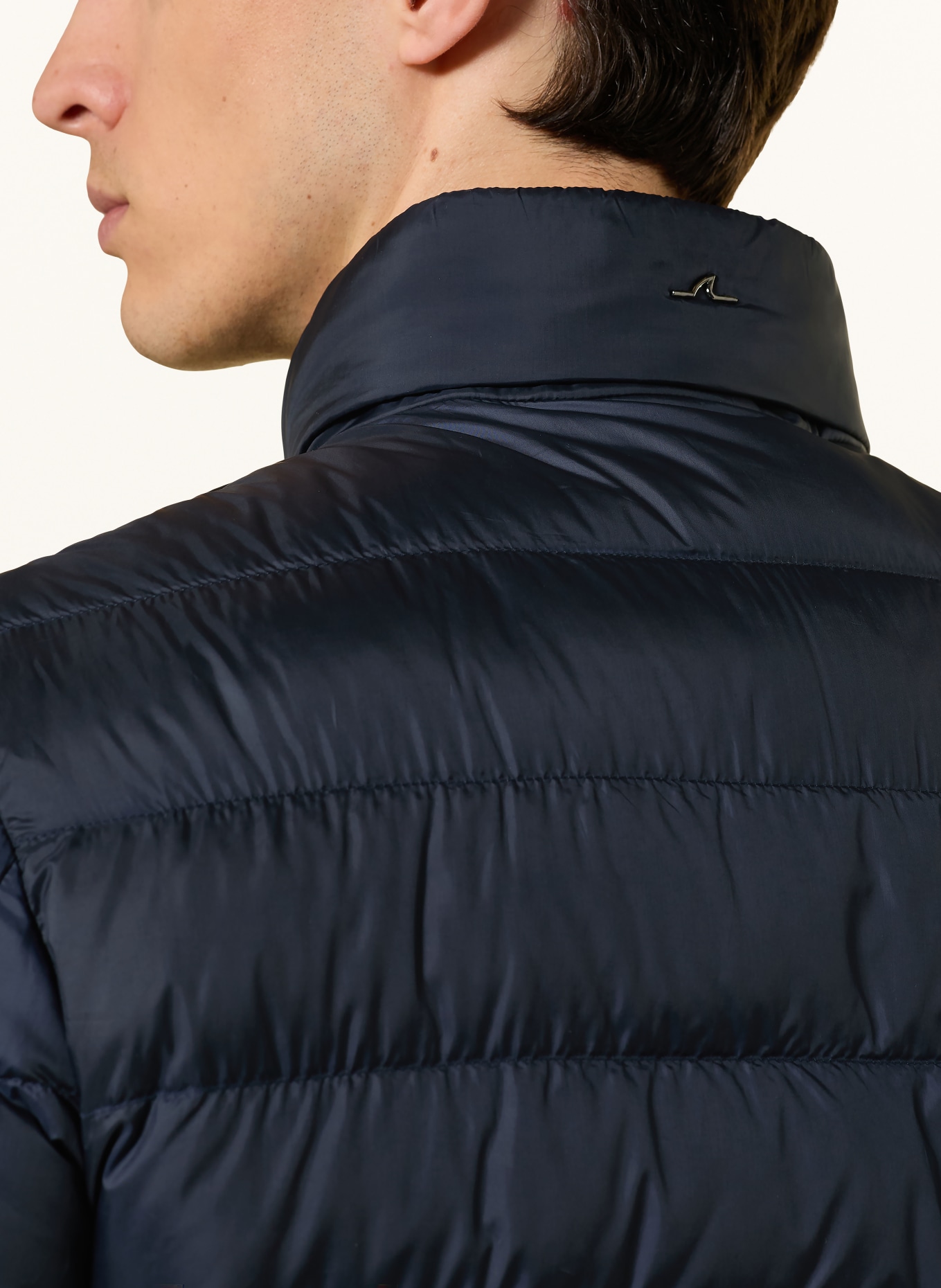 PAUL & SHARK Lehká péřová bunda s odnímatelnou kapucí: TMAVĚ MODRÁ