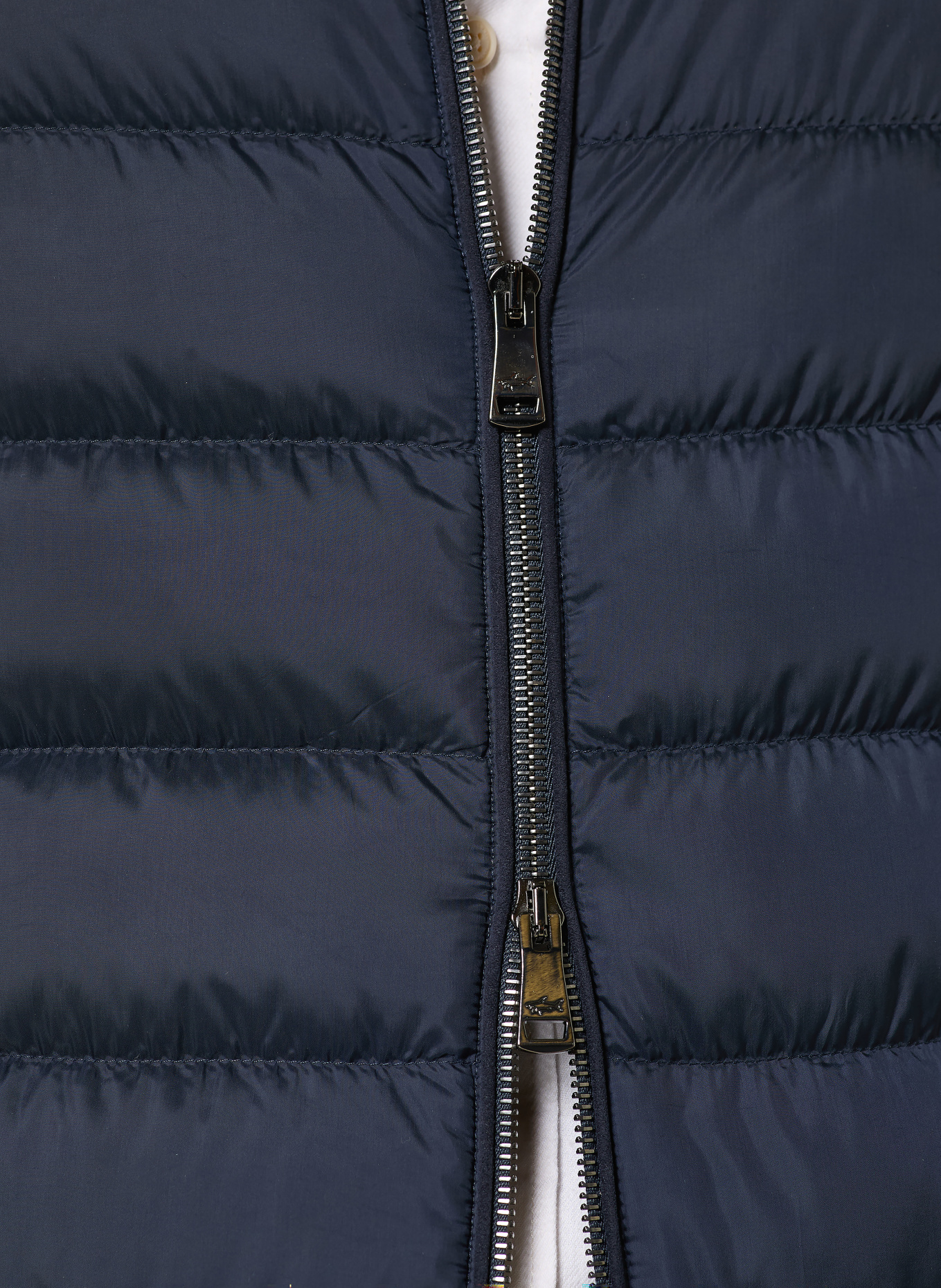 PAUL & SHARK Lehká péřová bunda s odnímatelnou kapucí: TMAVĚ MODRÁ