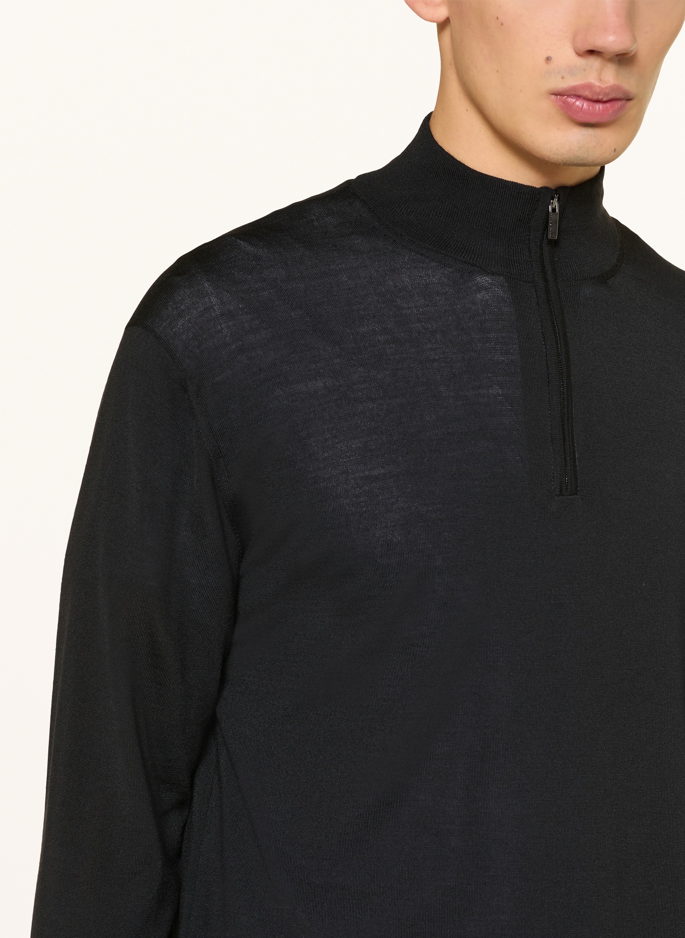 PAUL & SHARK Troyer aus Merinowolle: SCHWARZ