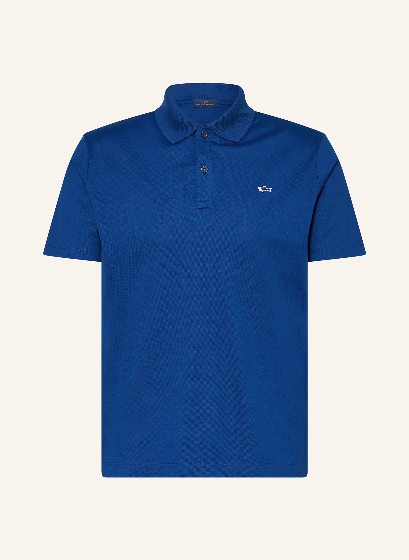 PAUL & SHARK Piqué-Poloshirt: BLAU / WEISS