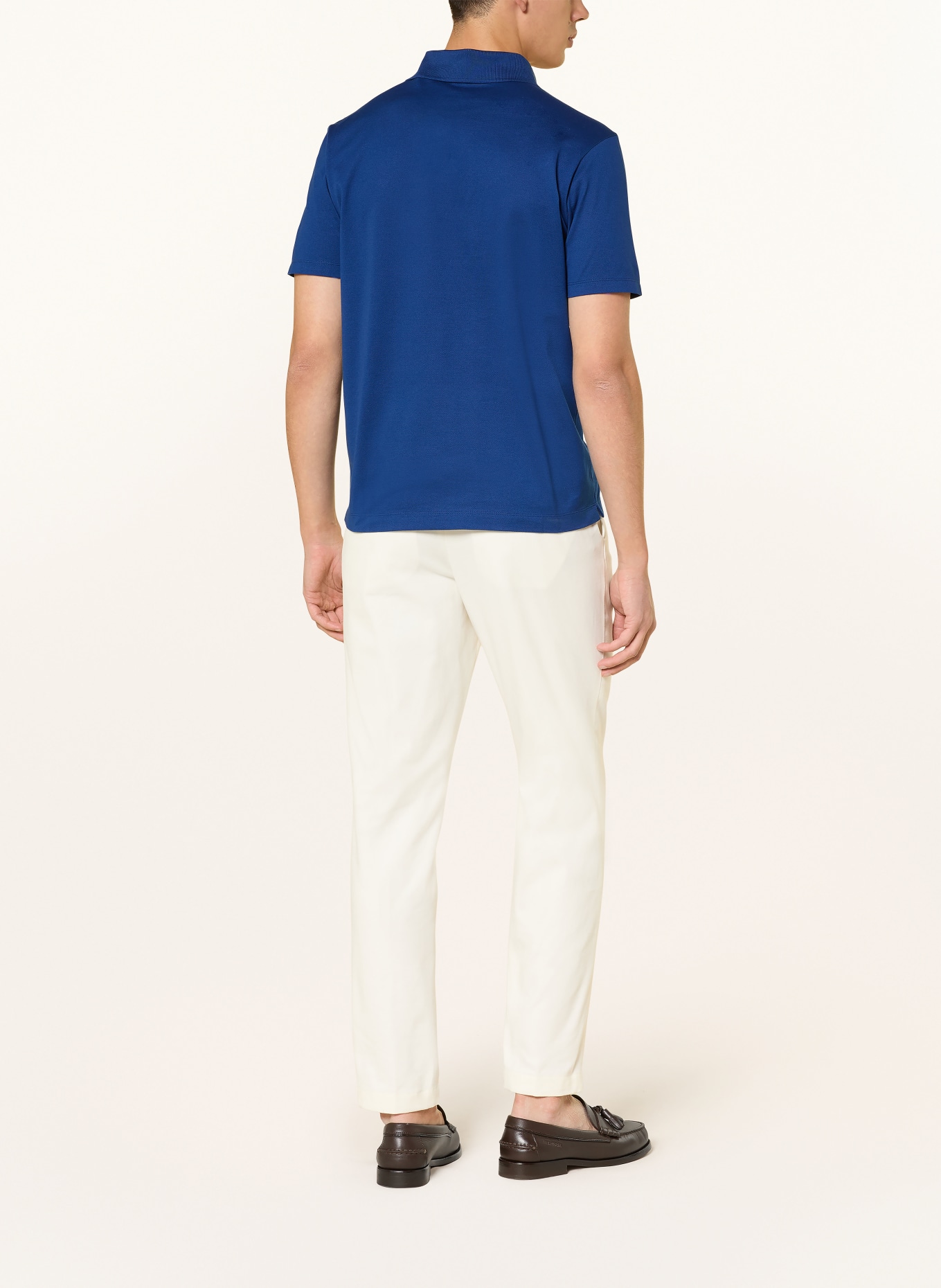 PAUL & SHARK Piqué-Poloshirt: BLAU / WEISS