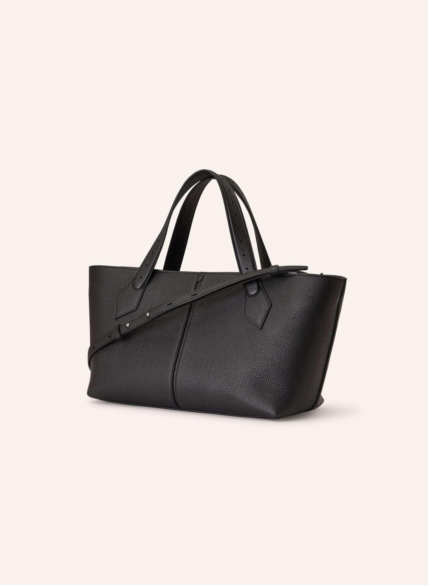 Proenza Schouler EAST WEST TOTE handbag: BLACK / SILVER