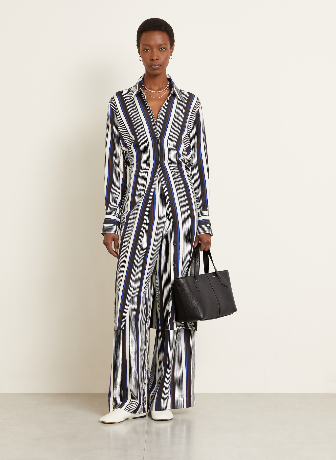 Proenza Schouler Torebka EAST WEST TOTE: CZARNY / SREBRNY