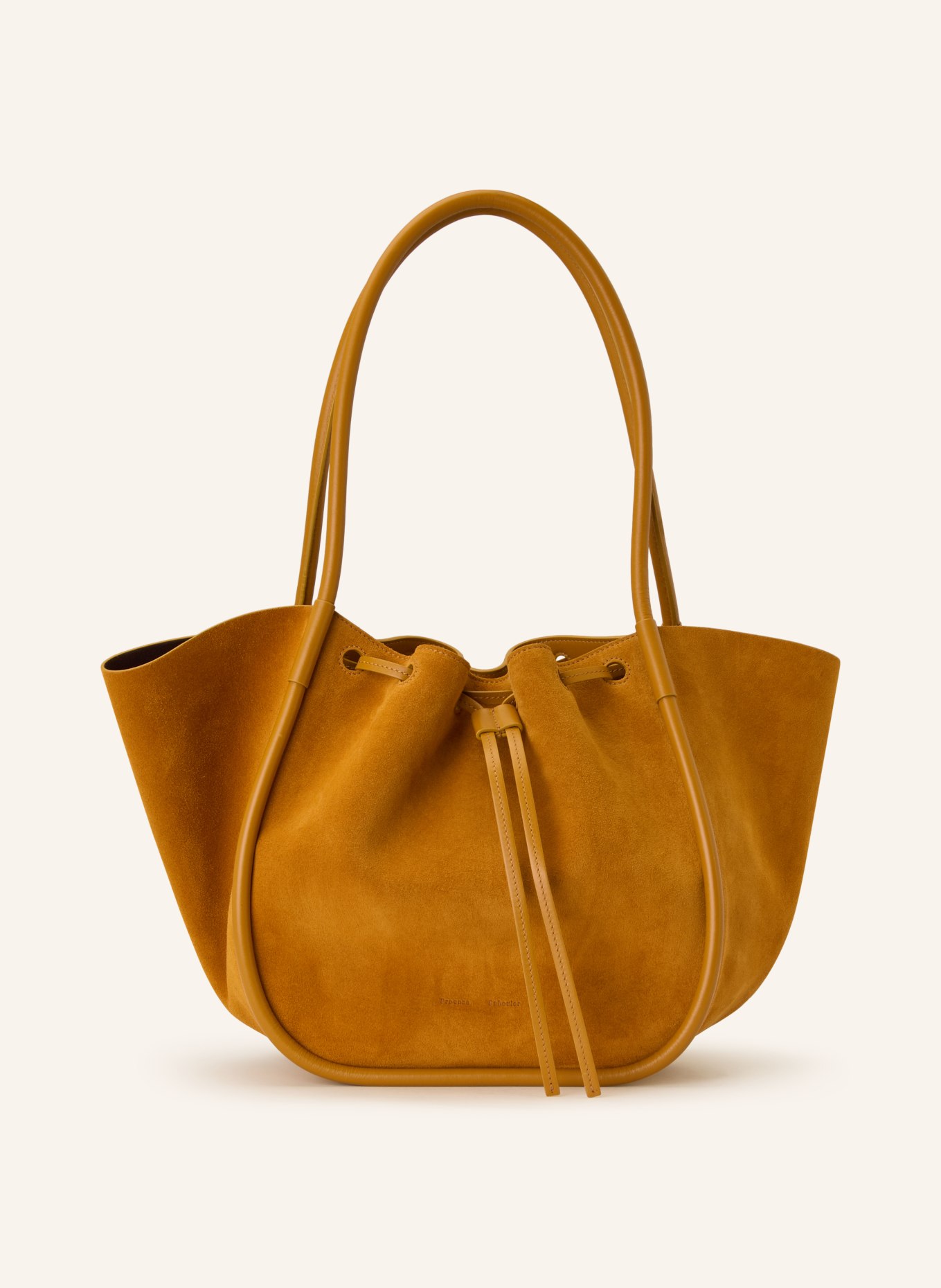 Proenza Schouler Shopper RUCHED LARGE mit Pouch: DUNKELGELB