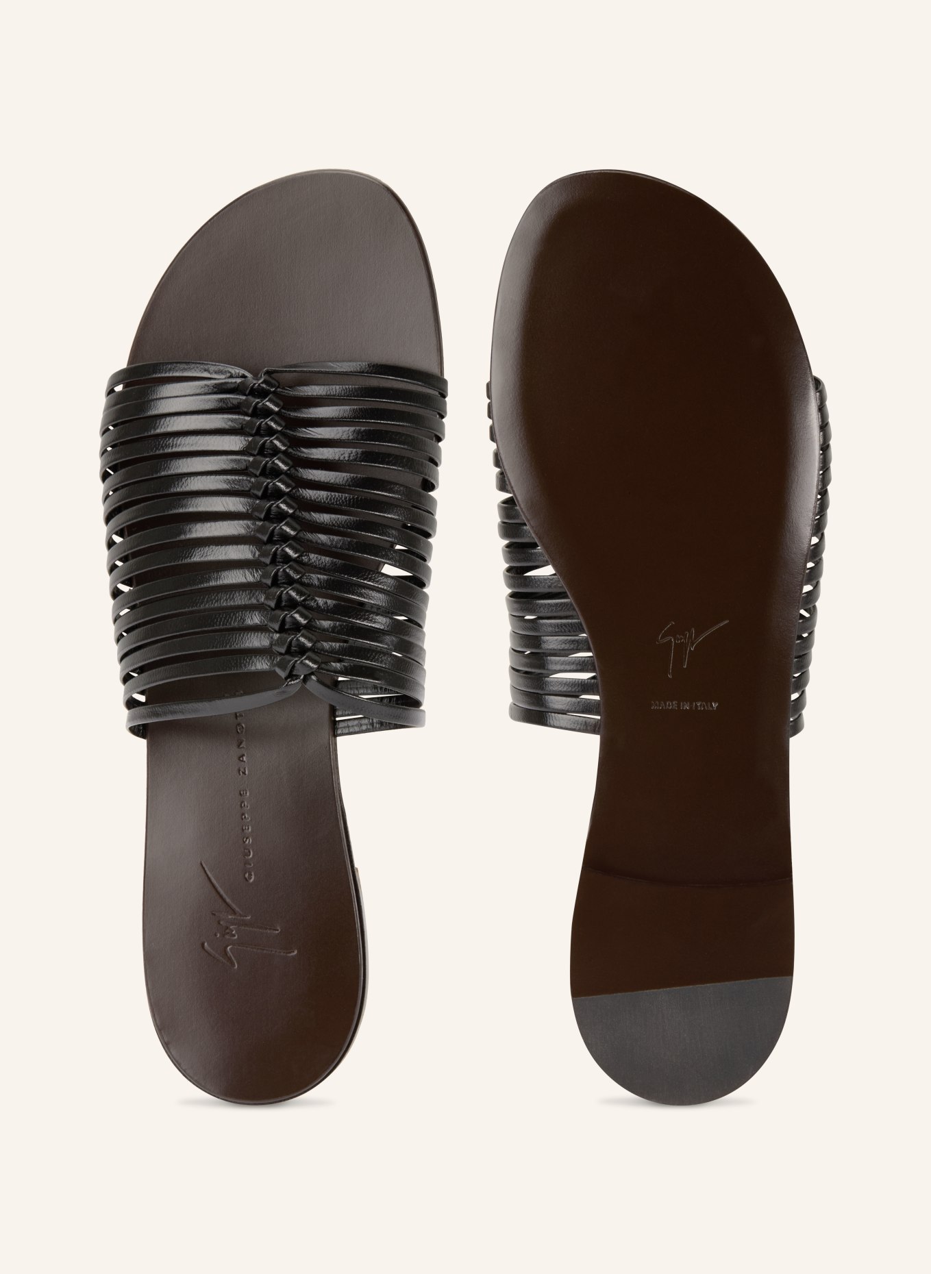 GIUSEPPE ZANOTTI DESIGN Klapki SAVOIA: CZARNY