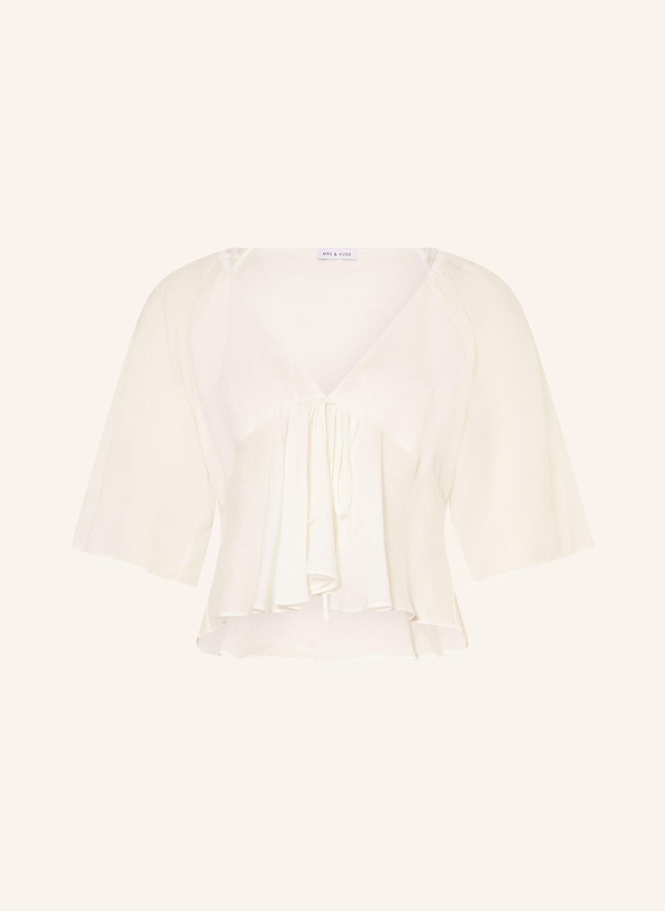 MRS & HUGS Blusenshirt: WEISS