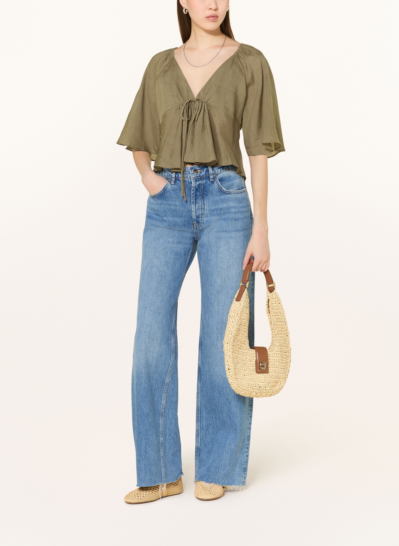 MRS & HUGS Blusenshirt: OLIV