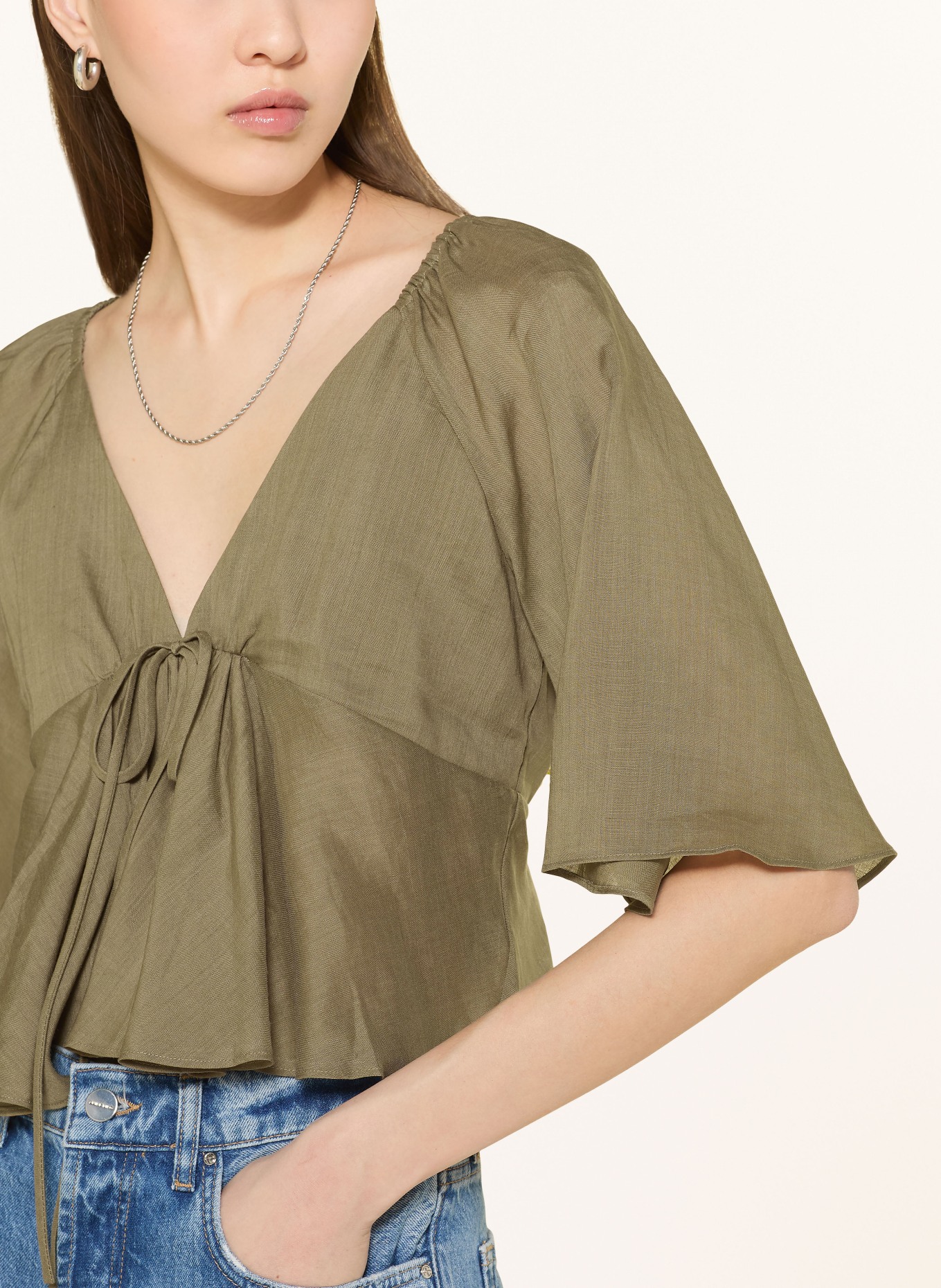 MRS & HUGS Blusenshirt: OLIV