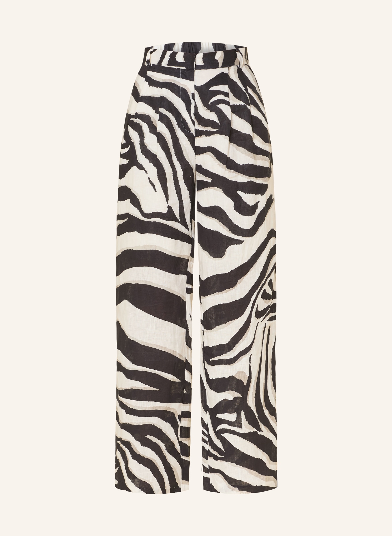 MRS & HUGS linen pants: zebraFS26