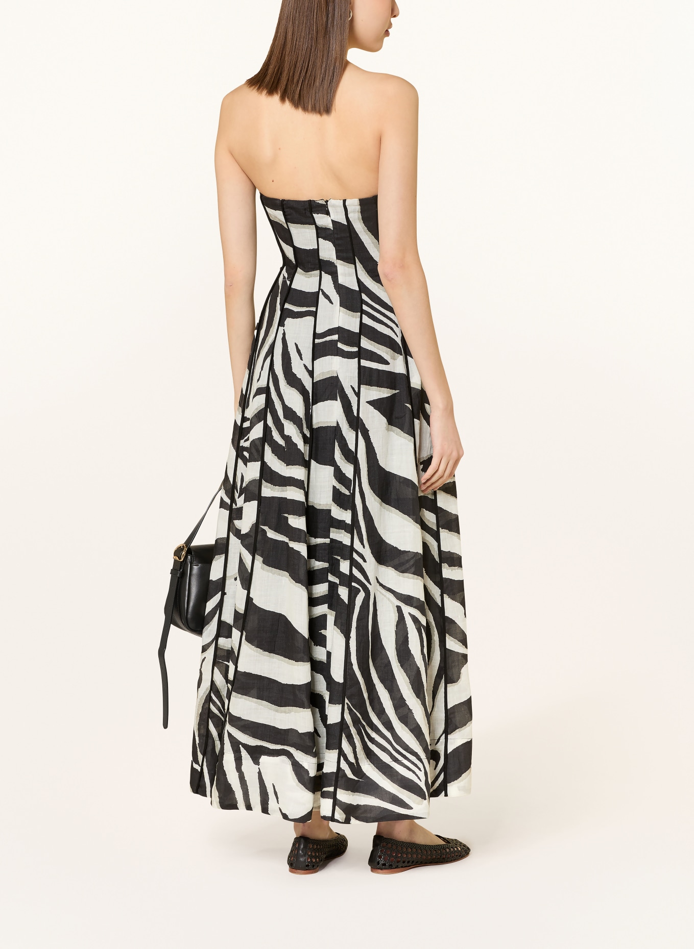 MRS & HUGS off-the-shoulder dress: CREAM / KHAKI / BLACK