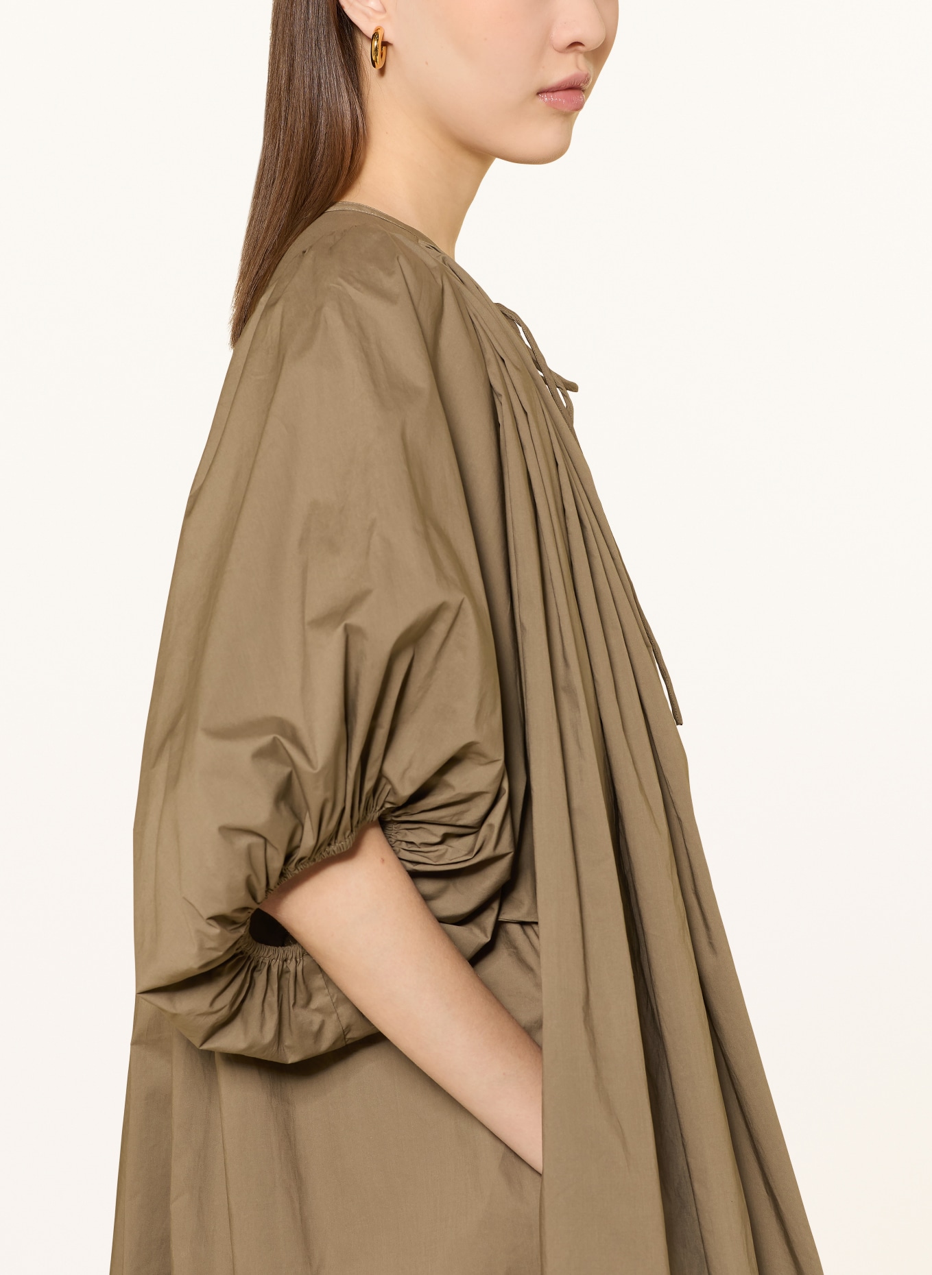 MRS & HUGS Kleid mit 3/4-Ärmel: KHAKI