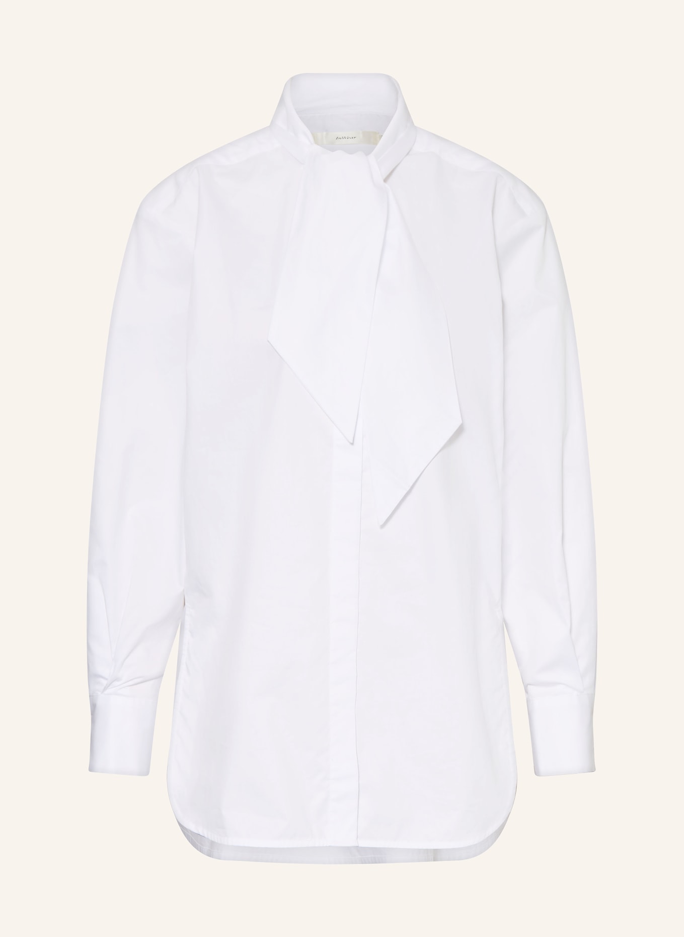InWear CAPELLAIW shirt blouse with bow tie: WHITE