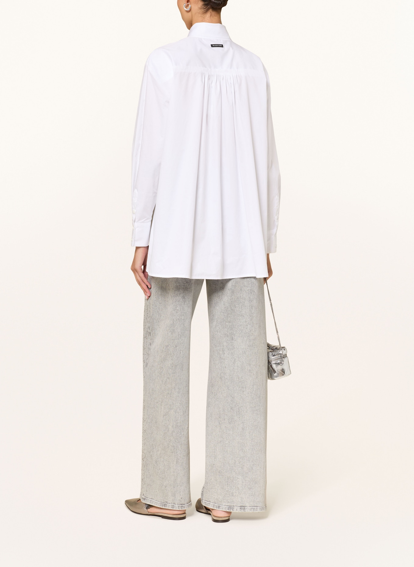 InWear CAPELLAIW shirt blouse with bow tie: WHITE